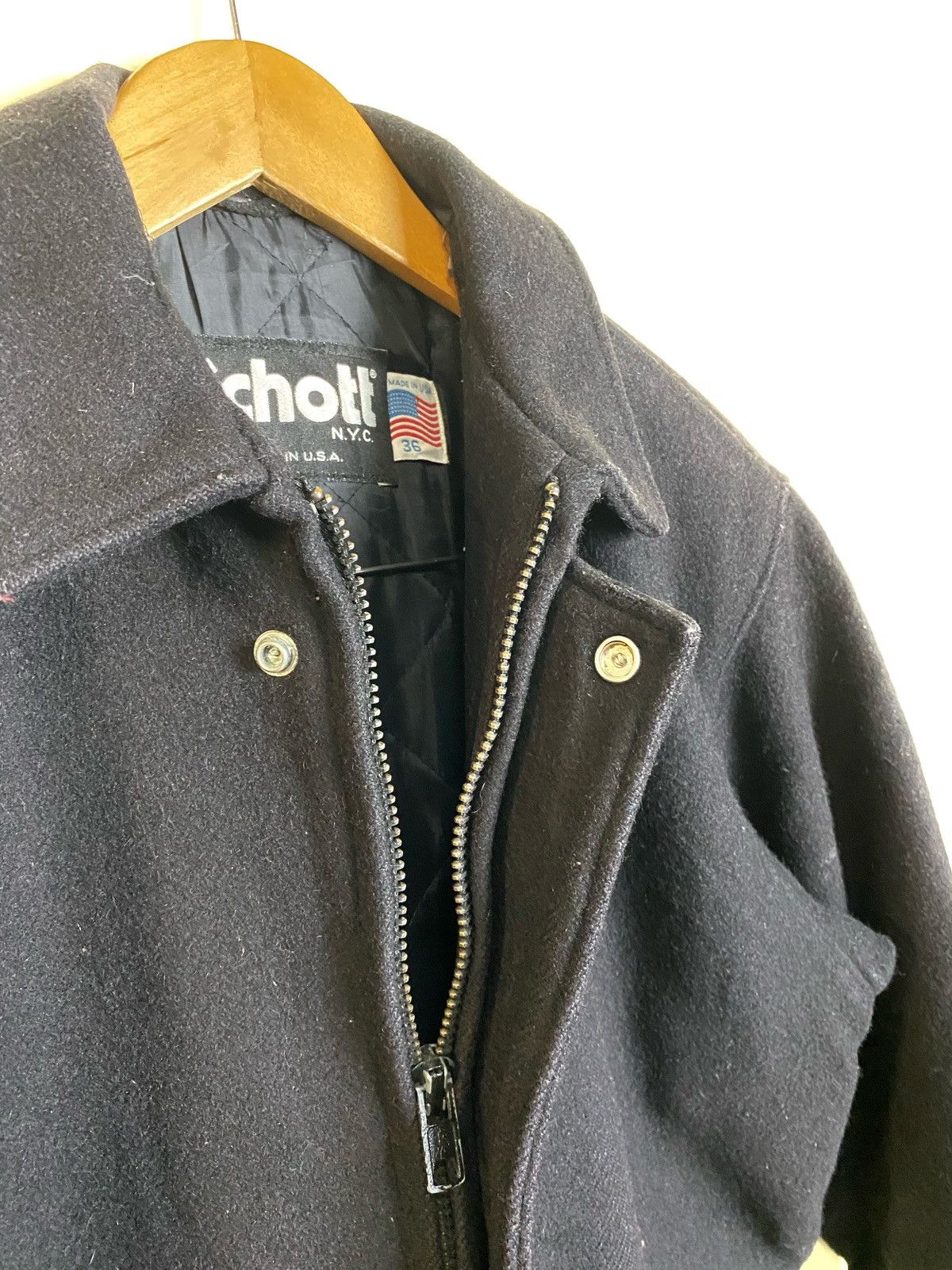 Schott Vintage Schott NYC Wool Overcoat Size US M / EU 48-50 / 2 - 8 Thumbnail