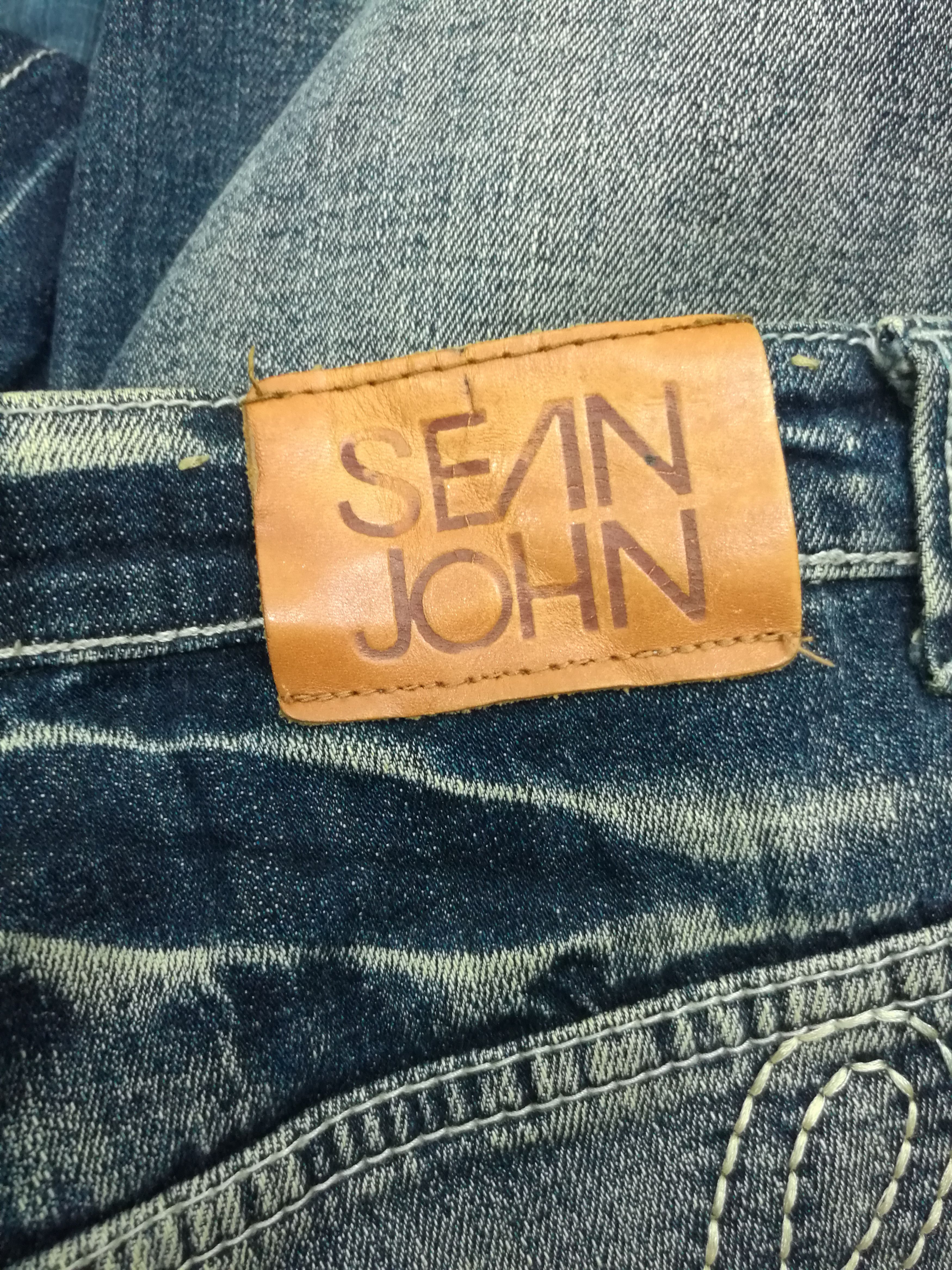 Sean John Sean John Big Logo Distressed Design Jeans Rusty Blue Denim Size US 34 / EU 50 - 12 Thumbnail
