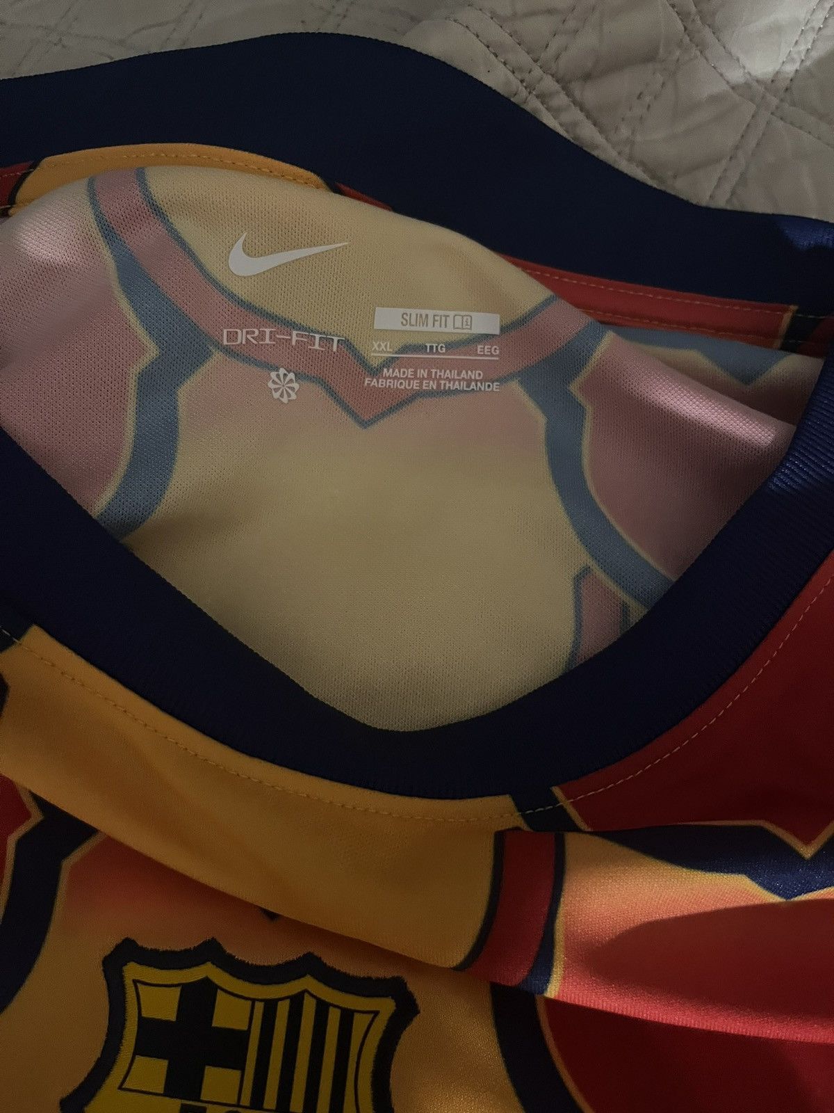 Nike Nike x FC Barcelona Chinese NewYear Collection Soccer Jersey Size US XXL / EU 58 / 5 - 2 Thumbnail