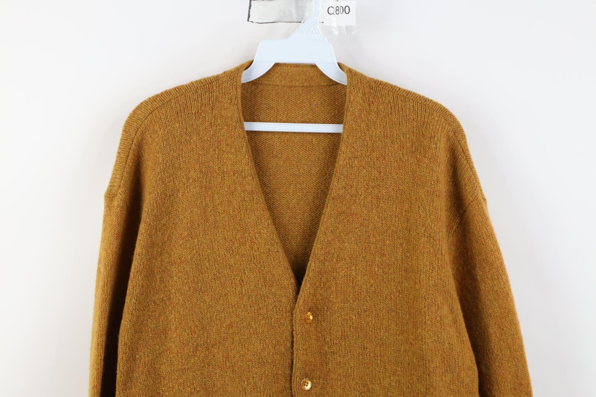 Vintage Vintage 60s Streetwear Cobain Sweater Mustard Yellow USA Size US L / EU 52-54 / 3 - 2 Thumbnail