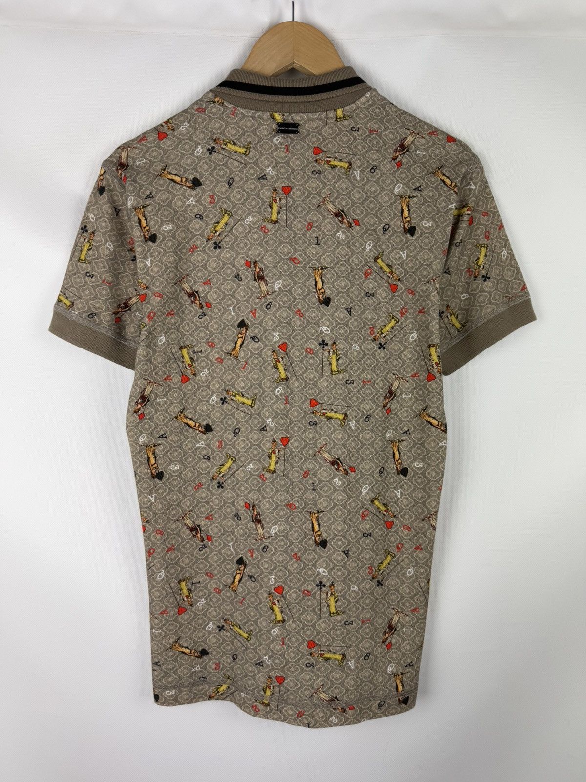 Dolce & Gabbana D&G Playing Cards Overprinted Short Sleeve Polo Shirt Size US M / EU 48-50 / 2 - 13 Thumbnail