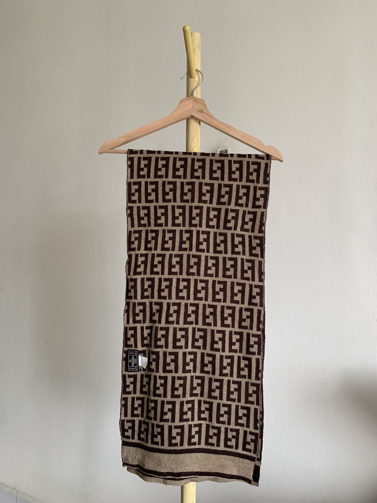 Fendi Vintage Fendi Zucca Monogram Scarf Muffler Size ONE SIZE - 1 Thumbnail
