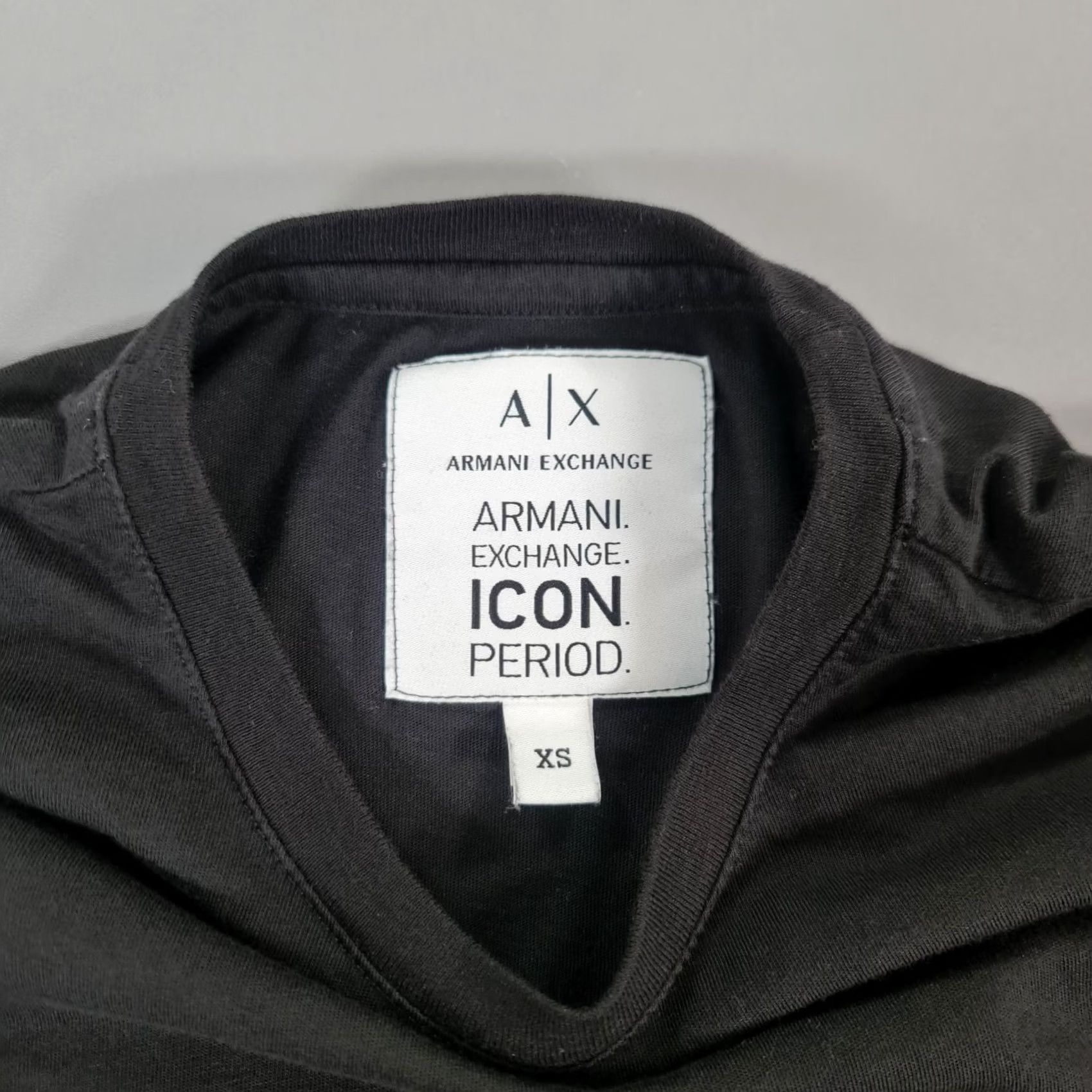 Armani Exchange Armani Exchange Mens T Shirt Black XS Icon Big Logo Cotton Tee Shirt Size US XS / EU 42 / 0 - 3 Thumbnail