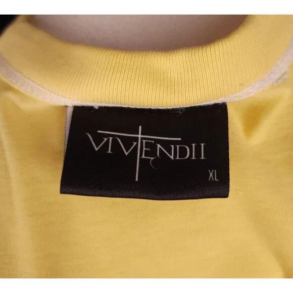 Other Vivendii Organic Cotton Long Sleeve T-Shirt L Mens Yellow Size US L / EU 52-54 / 3 - 9 Thumbnail