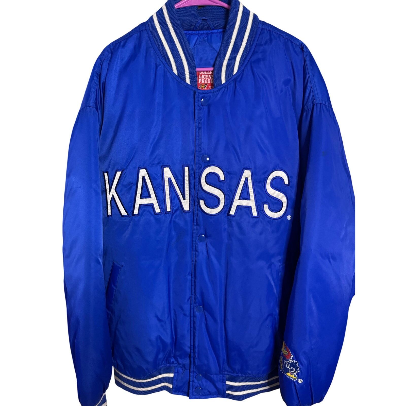 Other Vintage Kansas Jayhawks Satin Bomber Size US XL / EU 56 / 4 - 1 Thumbnail