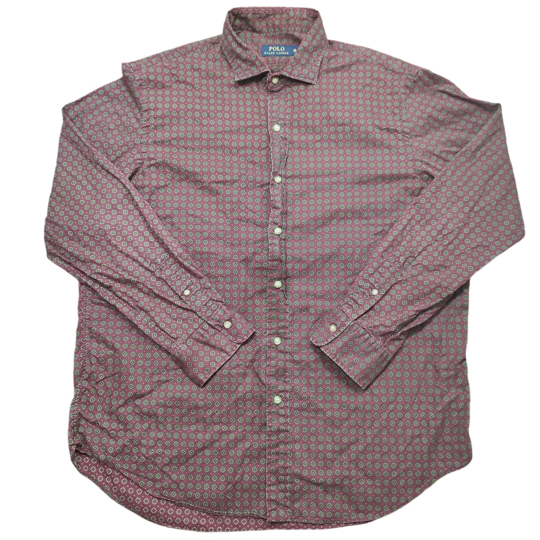 Ralph Lauren Ralph Lauren Polo Shirt Mens XL Red Geometric Button Down Pocket Size US XL / EU 56 / 4 - 2 Thumbnail