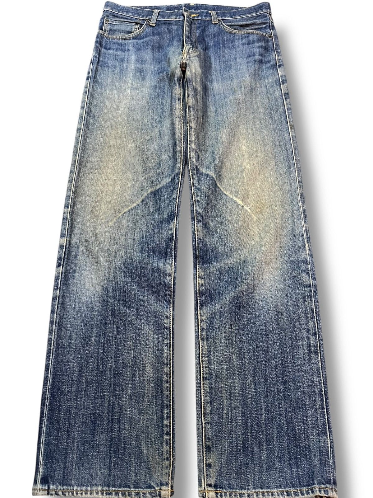 Uniqlo Vintage Uniqlo Mudwash Whiskers Denim Size US 31 - 1 Thumbnail