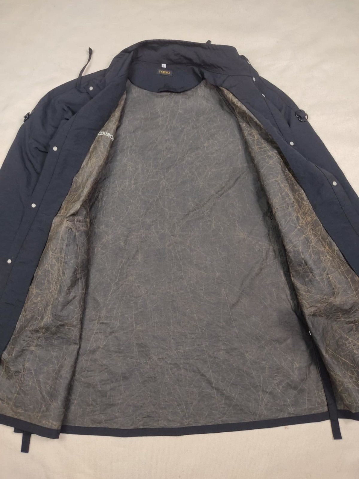 Fiorucci × Vintage Vintage 90s FIORUCCI Italy Black Nylon Long Jacket Size US M / EU 48-50 / 2 - 6 Thumbnail