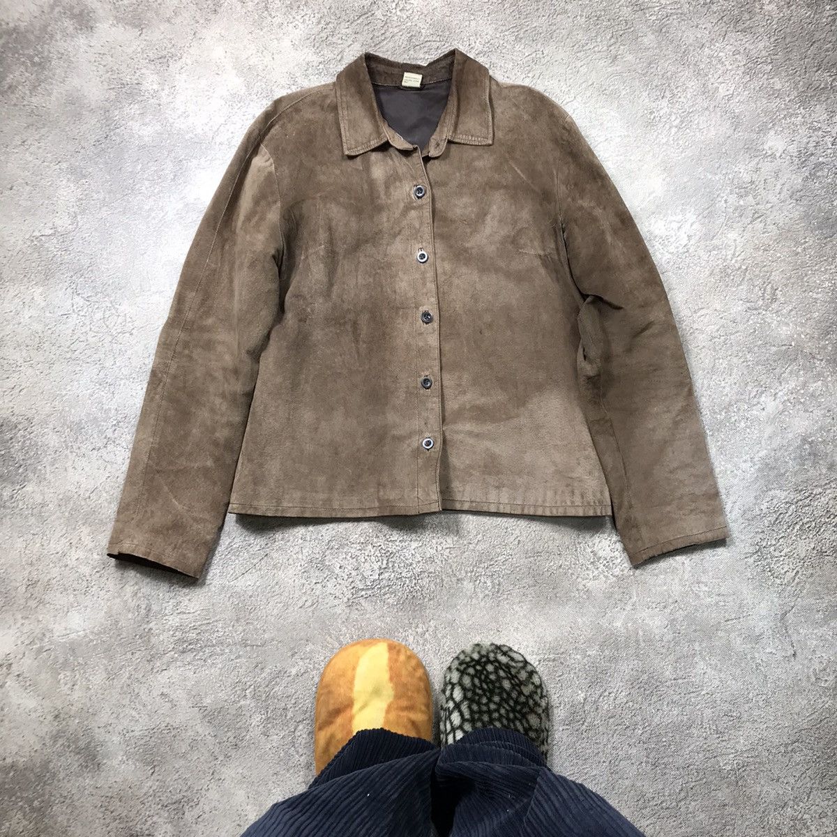 Japanese Brand VINTAGE Y2K SUEDE JACKET JAPAN CASUAL STREETWEAR 90s Size L / US 10 / IT 46 - 1 Thumbnail