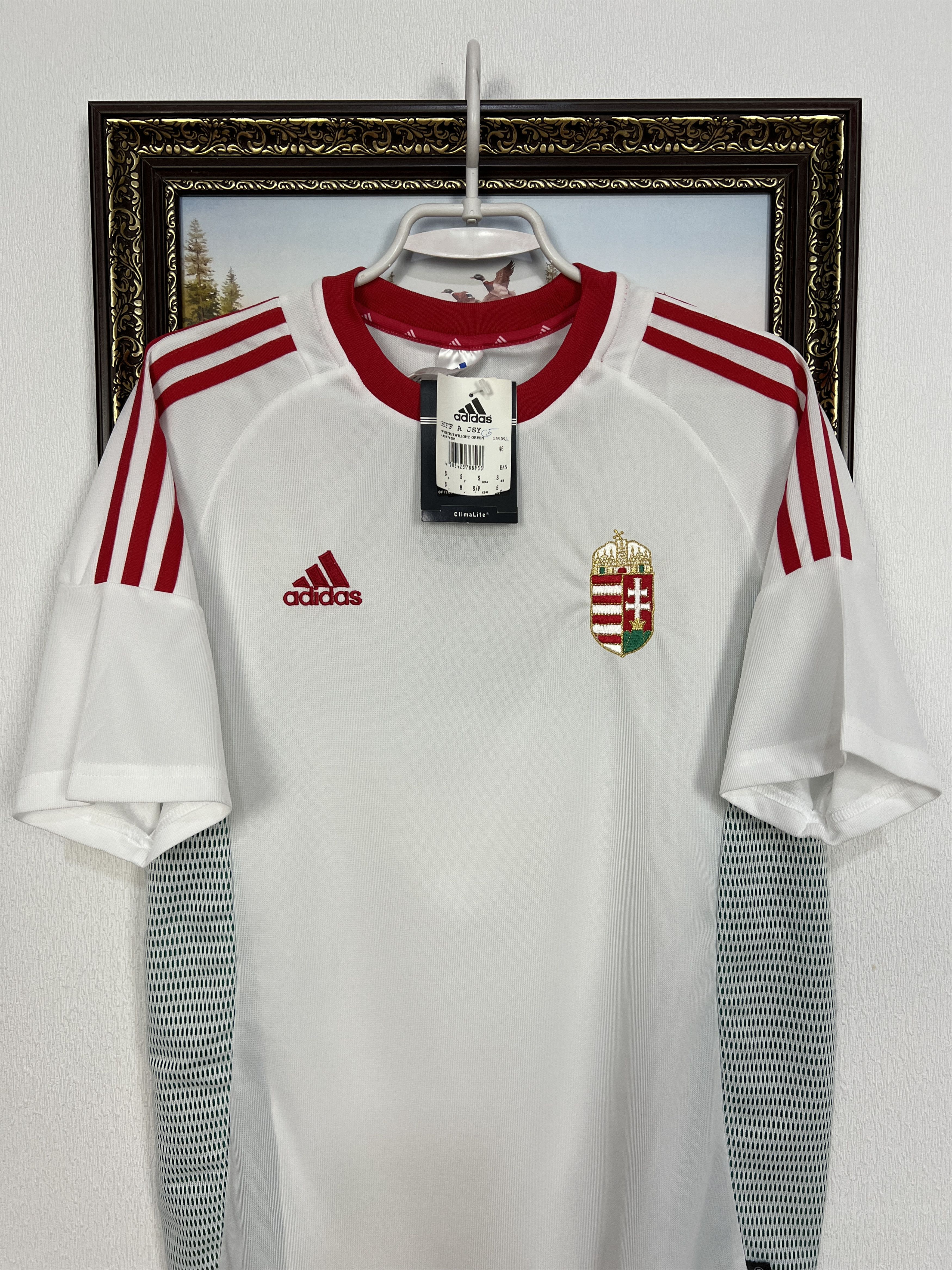 Adidas Hungary Away football shirt Soccer Jersey National Trikot Size US S / EU 44-46 / 1 - 2 Thumbnail
