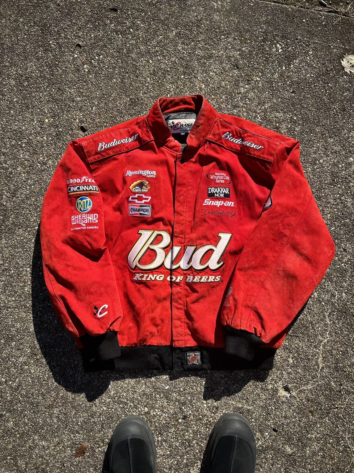 Vintage good Kevin Harvick Reese Authentic Racing Jacket Size Large