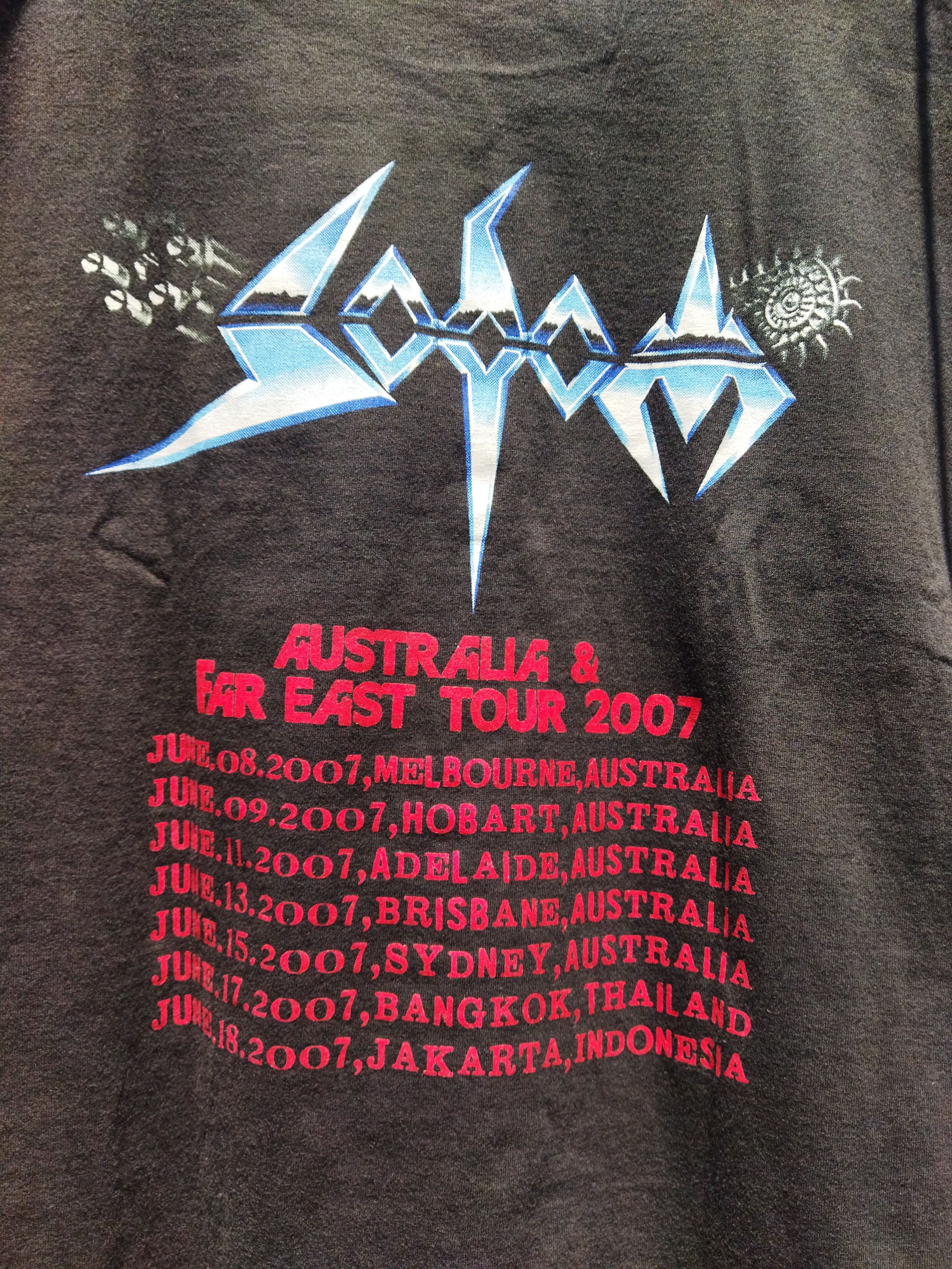 Band Tees SODOM australia & far east tour 2007 Size US L / EU 52-54 / 3 - 4 Thumbnail