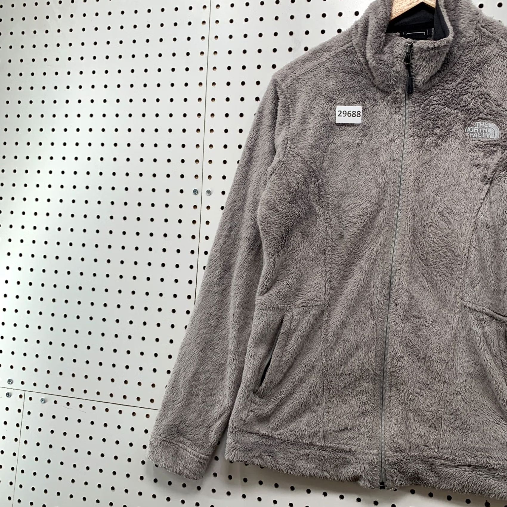 The North Face The North Face Oso Jacket Womens Medium Gray Sherpa Fleece Soft 19x26.5 Size M / US 6-8 / IT 42-44 - 3 Thumbnail