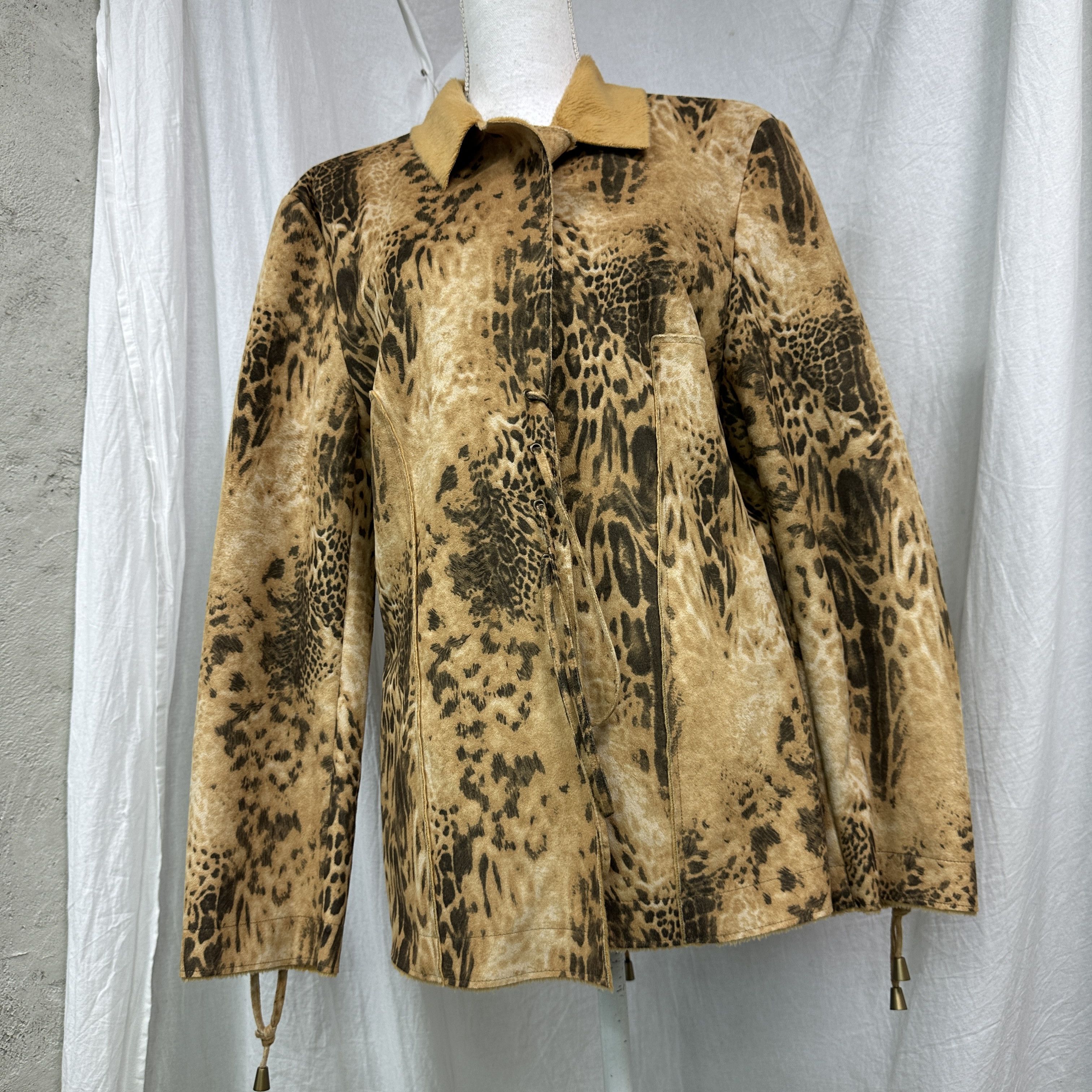 Vintage Vintage Avant Garde Opium Old Money Cheetah Jacket 00s Size M / US 6-8 / IT 42-44 - 2 Thumbnail