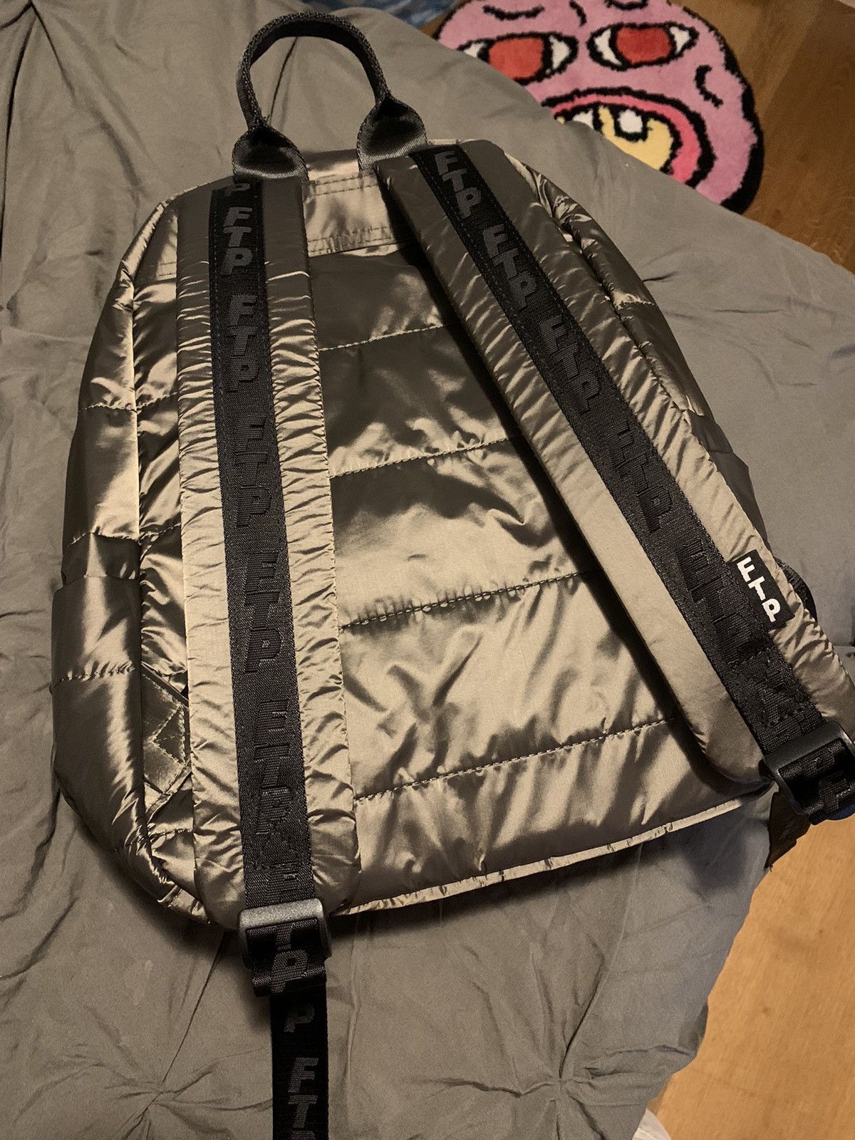 Fuck The Population FTP “Mini” Puffer Backpack Olive Green | Grailed