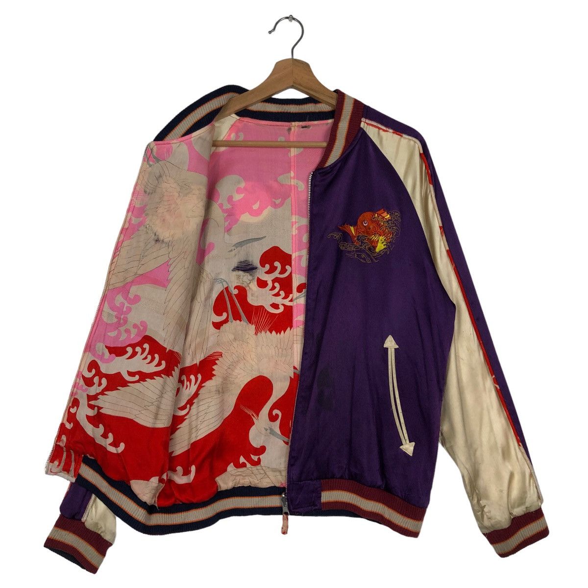 Japanese Brand 🔥90s Vintage Japaneseaioha Sukajan Souvenir Jacket Big Logo Size US M / EU 48-50 / 2 - 8 Thumbnail