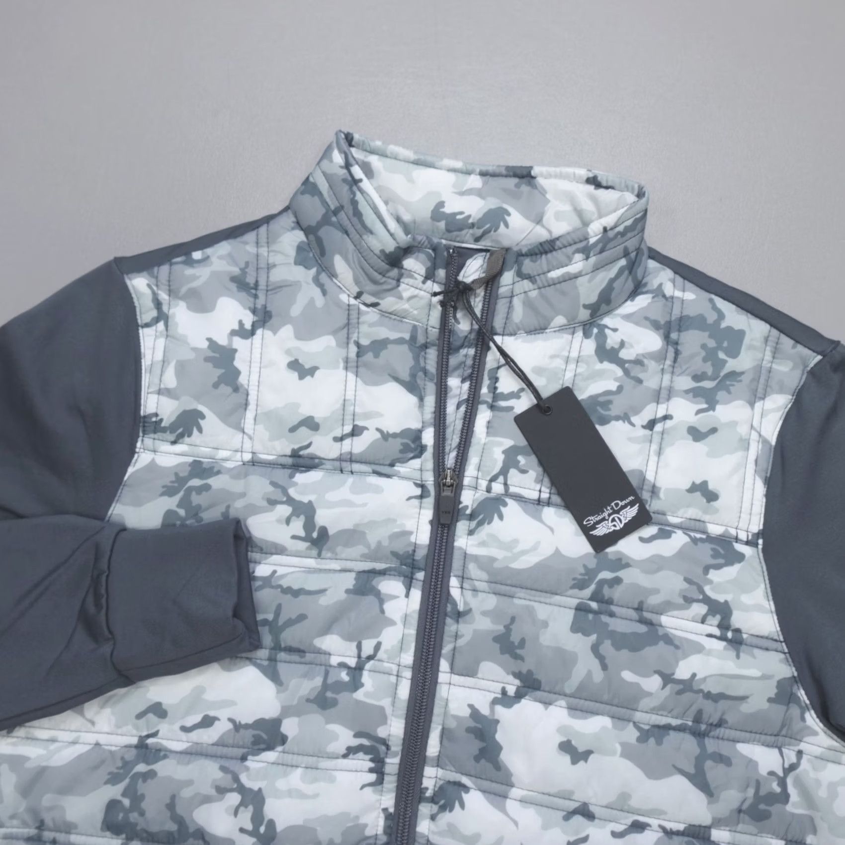 Vintage Straight Down Patton Jacket Full Zip Camo Grey 60380 Men's Size S Size US S / EU 44-46 / 1 - 2 Thumbnail