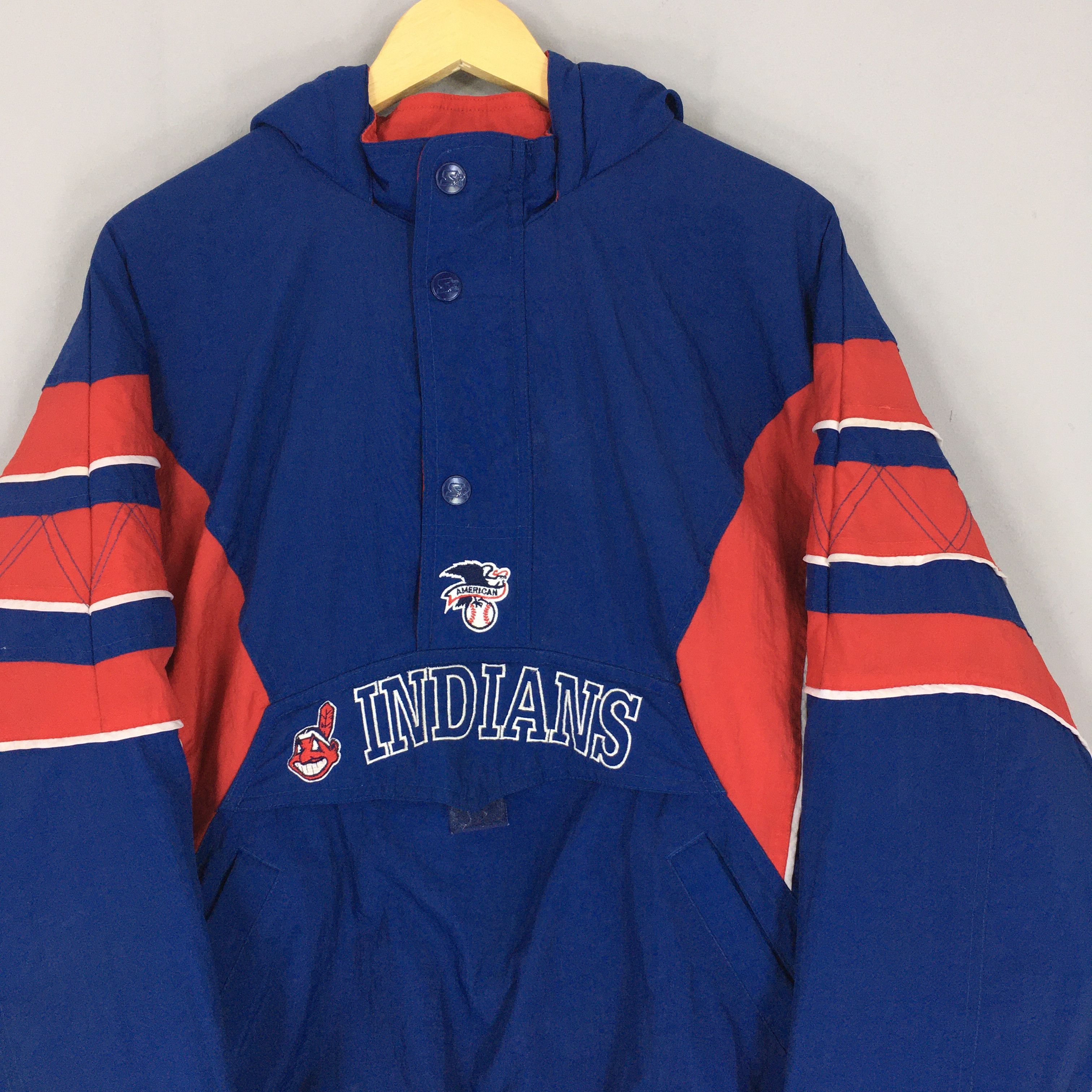 MLB × Starter × Vintage Vintage Cleveland Indians MLB Starter Jacket XLarge Size US XL / EU 56 / 4 - 2 Thumbnail