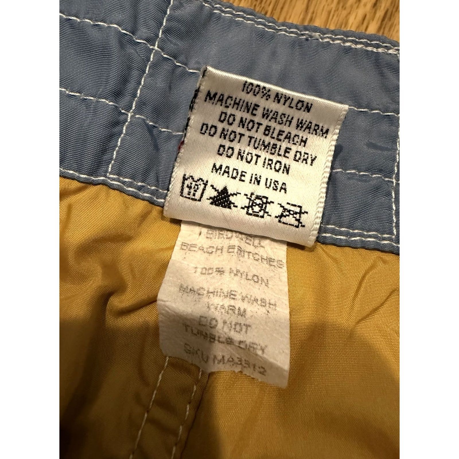 Vintage VINTAGE Birdwell Beach Britches Board Shorts Mens 29 Blue Pocket Drawstring Surfing shirt? Size US 29 - 6 Thumbnail