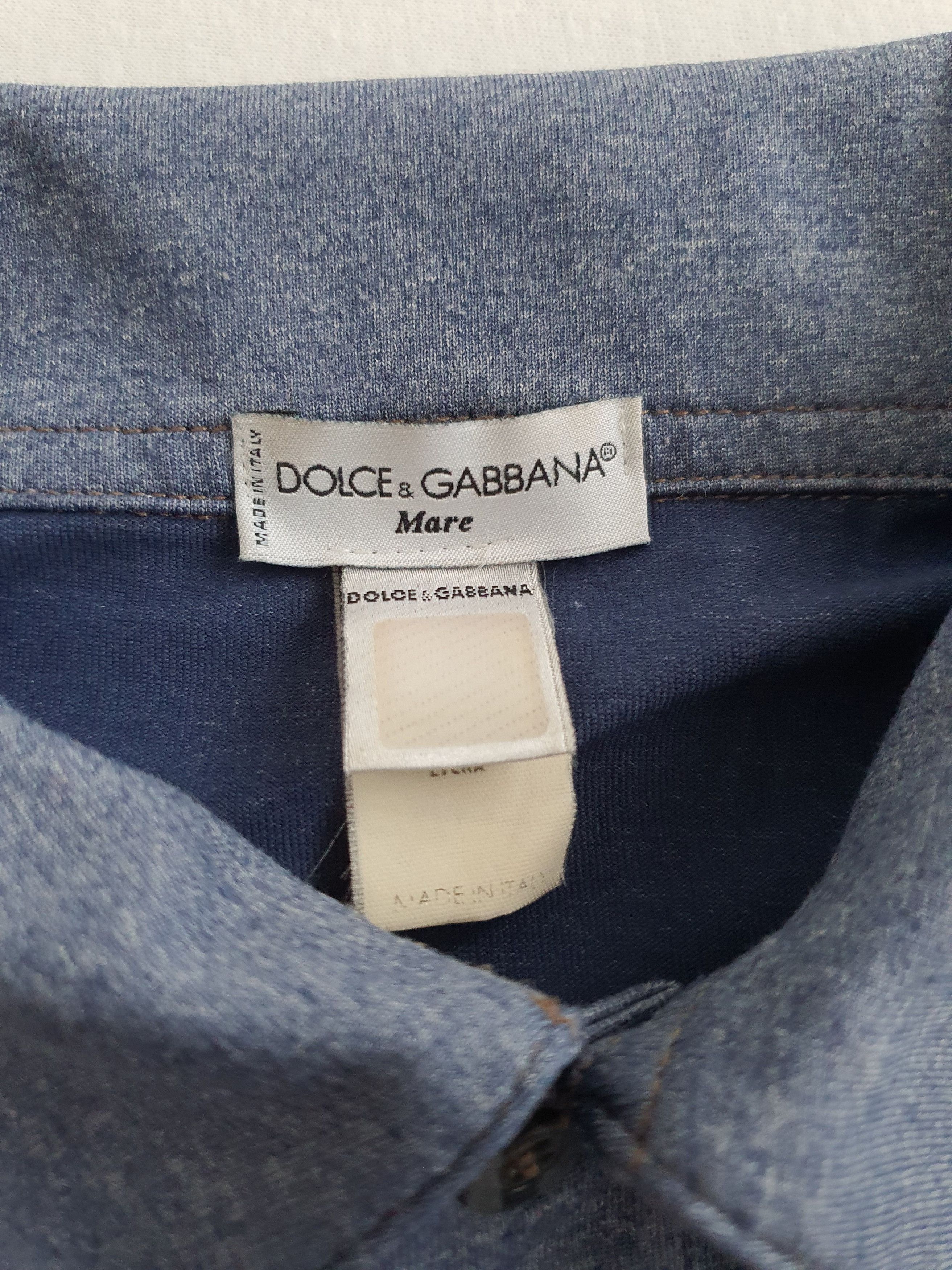 Dolce & Gabbana Vintage Polo Shirt - ''MARE'' collection (Y2K) - Synthetic Size US M / EU 48-50 / 2 - 4 Thumbnail