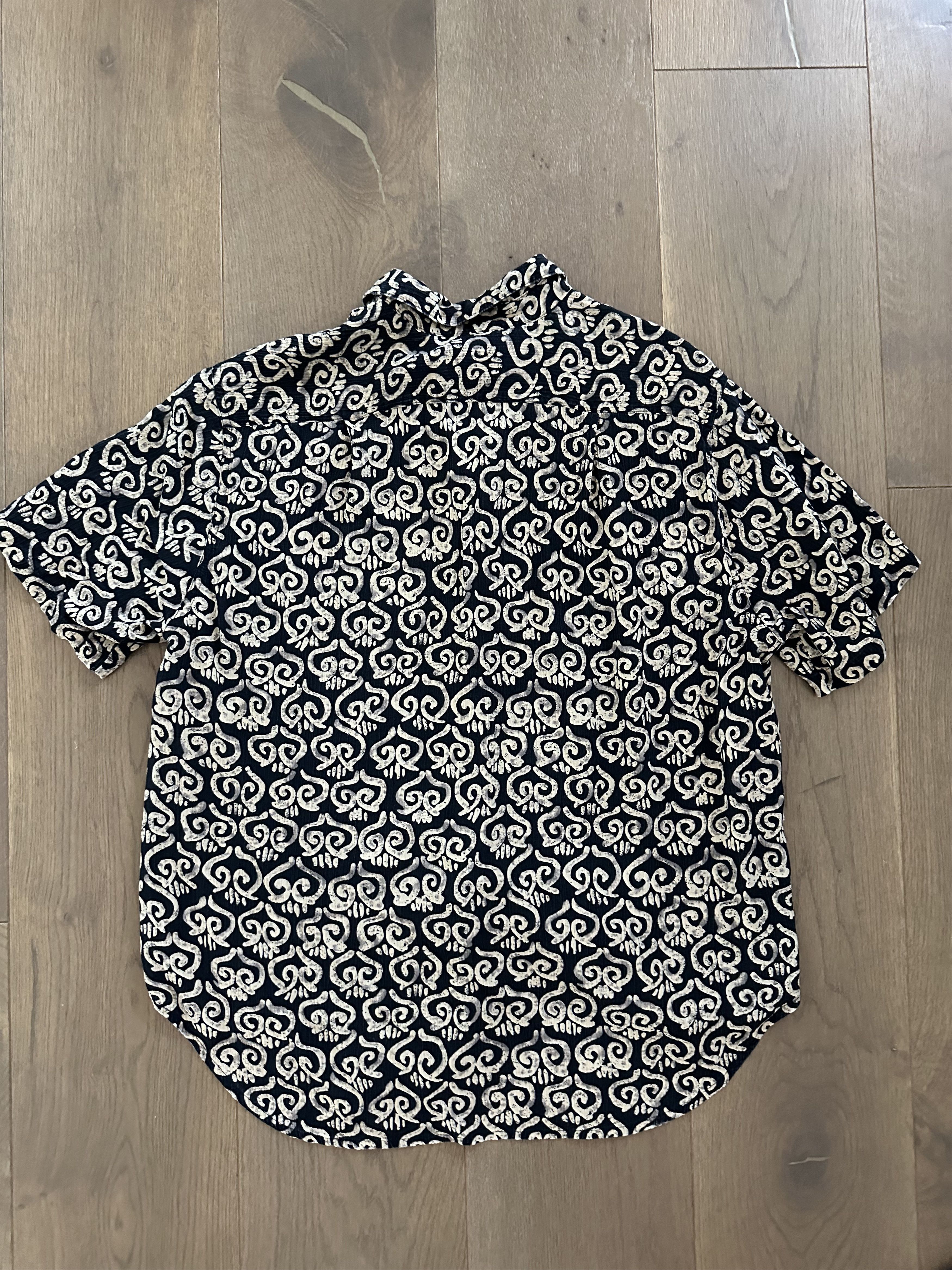 Banana Republic Vintage 1990s Crinkle Batik Shirt Size US M / EU 48-50 / 2 - 6 Thumbnail