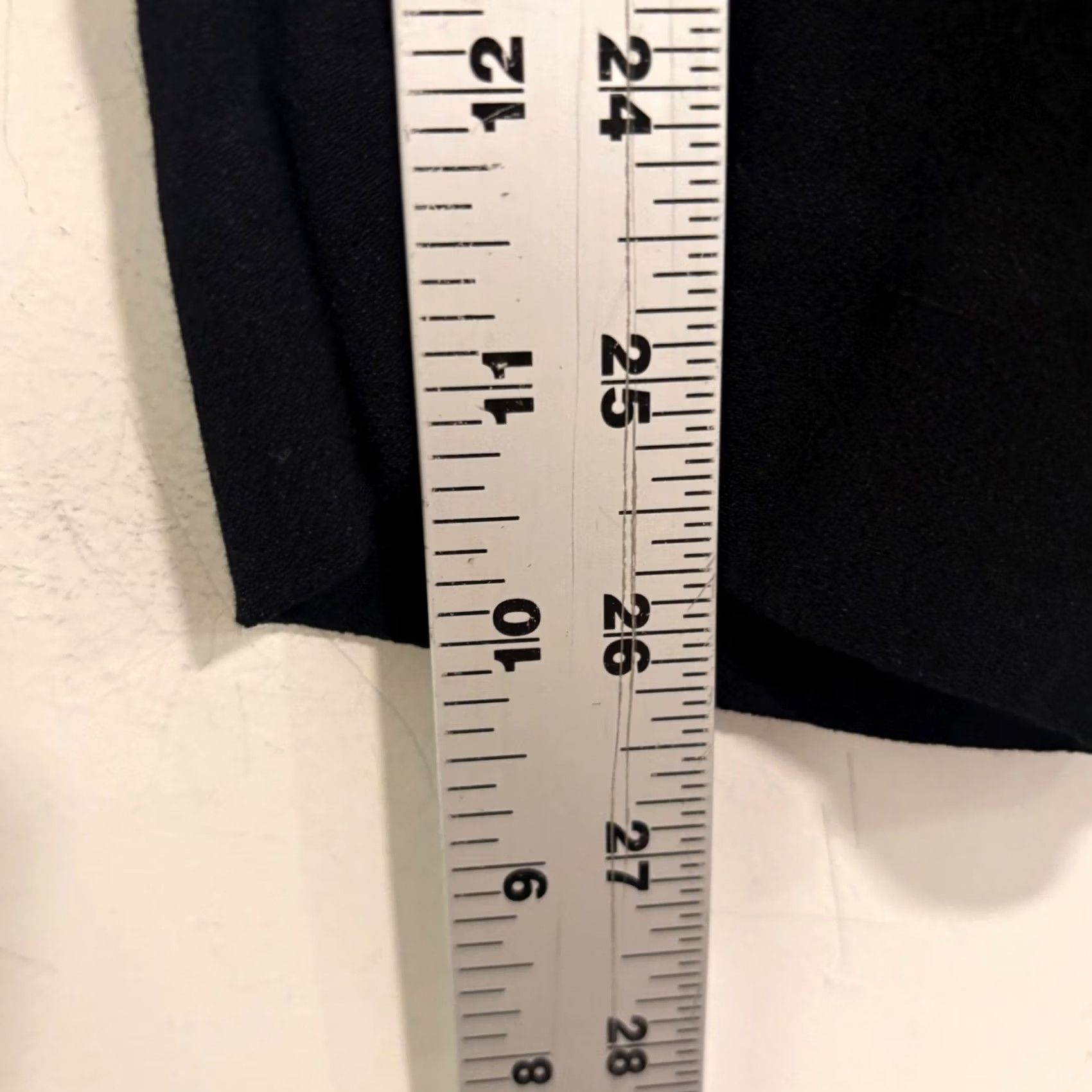 Vintage Halogen Black Ankle Trousers Elastic Waist Pockets Slim Tapered Dress Pants Size 6 Womens Modern Workwear Size 28" / US 6 / IT 42 - 6 Thumbnail
