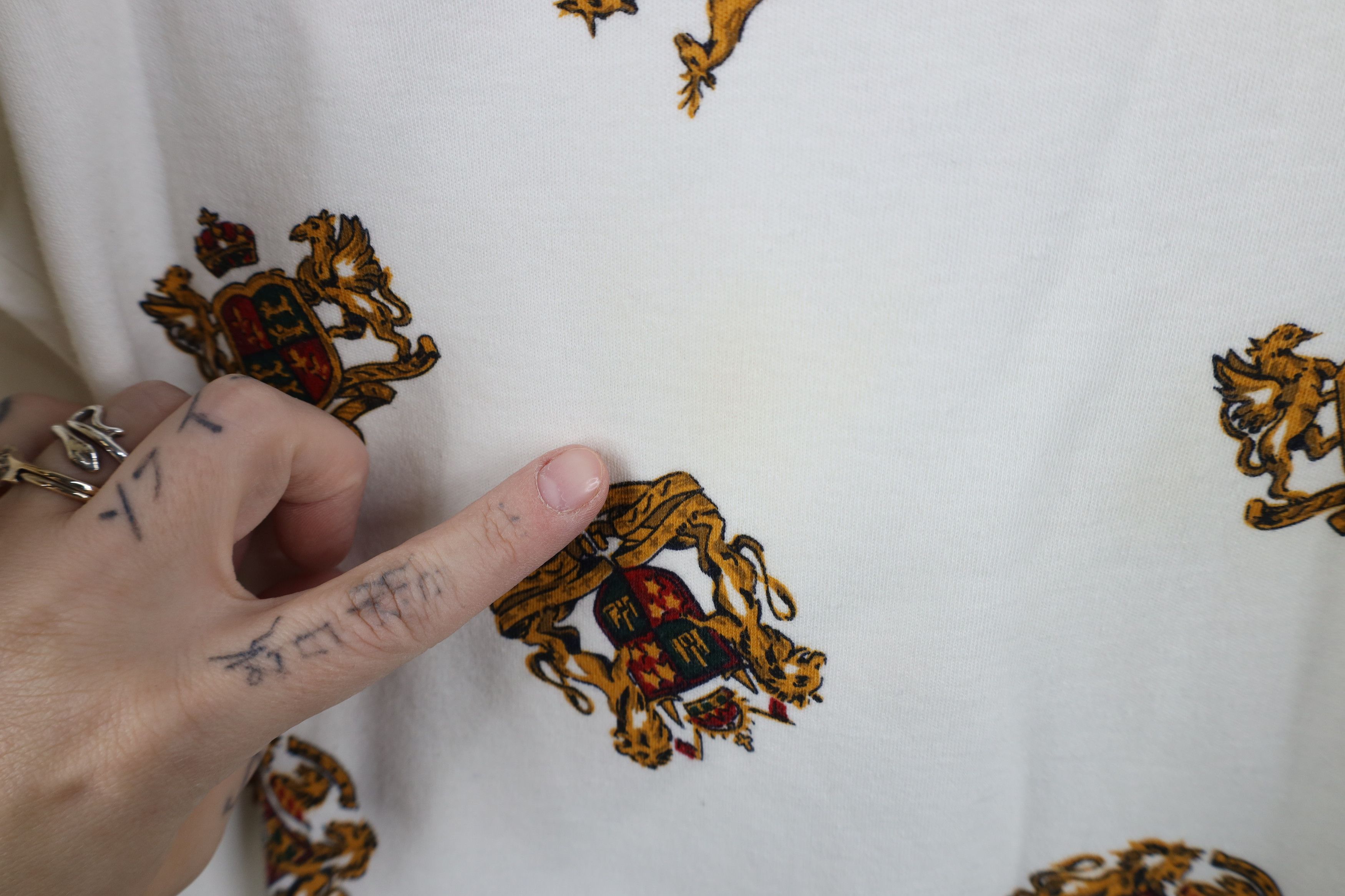 Vintage Vintage 90s Streetwear of Arms Turtleneck T-Shirt Cotton Size M / US 6-8 / IT 42-44 - 11 Thumbnail