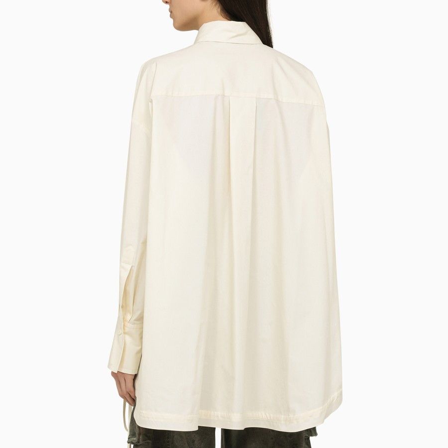 The Attico o1d2blof1024 Cotton Shirt in White Size XS / US 0-2 / IT 36-38 - 3 Thumbnail