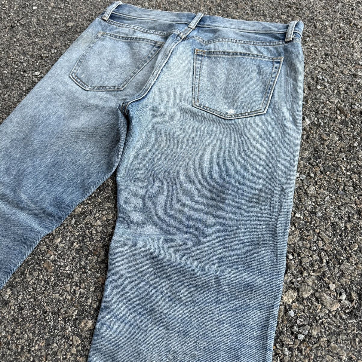 Japanese Brand VINTAGE JAPANESE STRAIGHT FADED JEAN DENIM PANTS Size US 35 - 11 Thumbnail