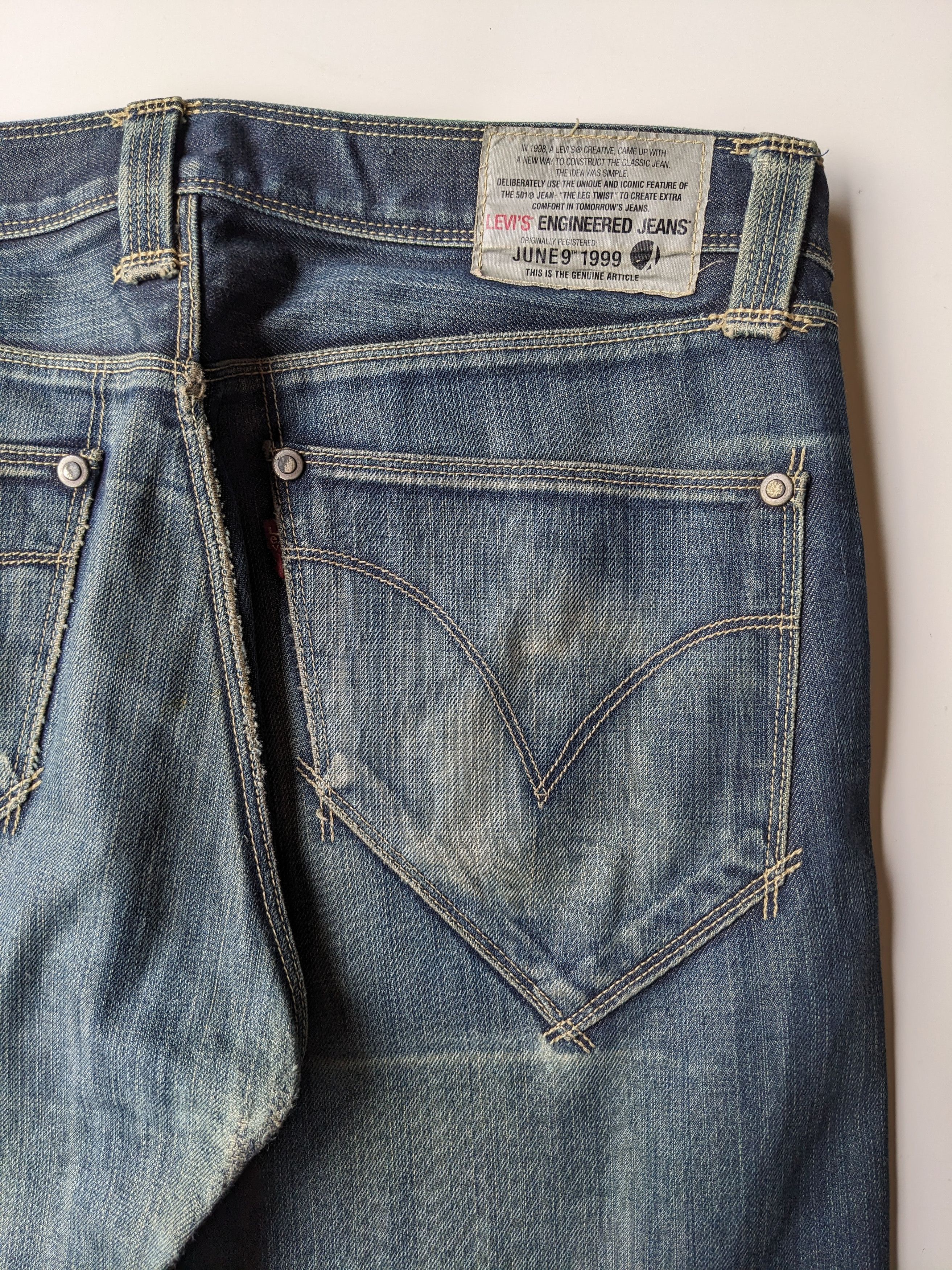 Levi's Vintage Clothing Levis Engineered Jeans twisted leg Size US 35 - 4 Thumbnail
