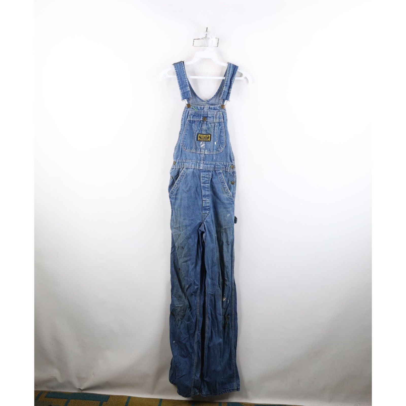 Vintage Vintage 50s 60s Streetwear Distressed Sanforized Overalls Size 27" / US 4 / IT 40 - 1 Thumbnail