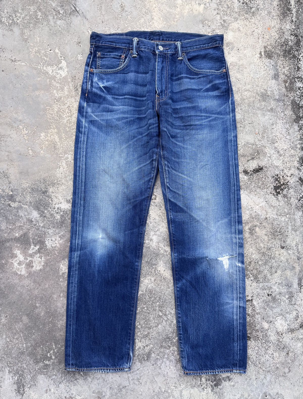 Levi's Vintage Levi's 503 Distressed Blue Denim Jeans Size US 36 / EU 52 - 1 Thumbnail
