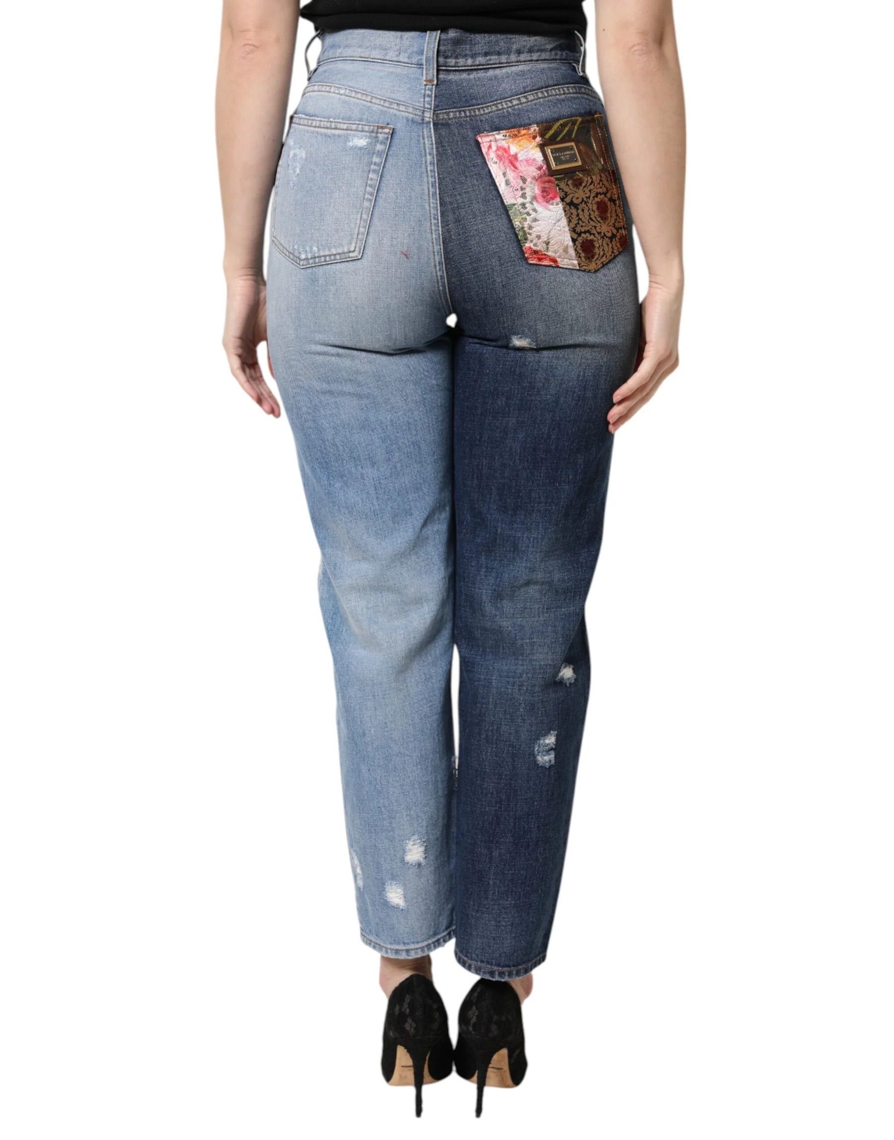 Dolce & Gabbana o1y0825 Denim Pant in Multicolor Size 25" / US 0 / IT 36 - 7 Thumbnail