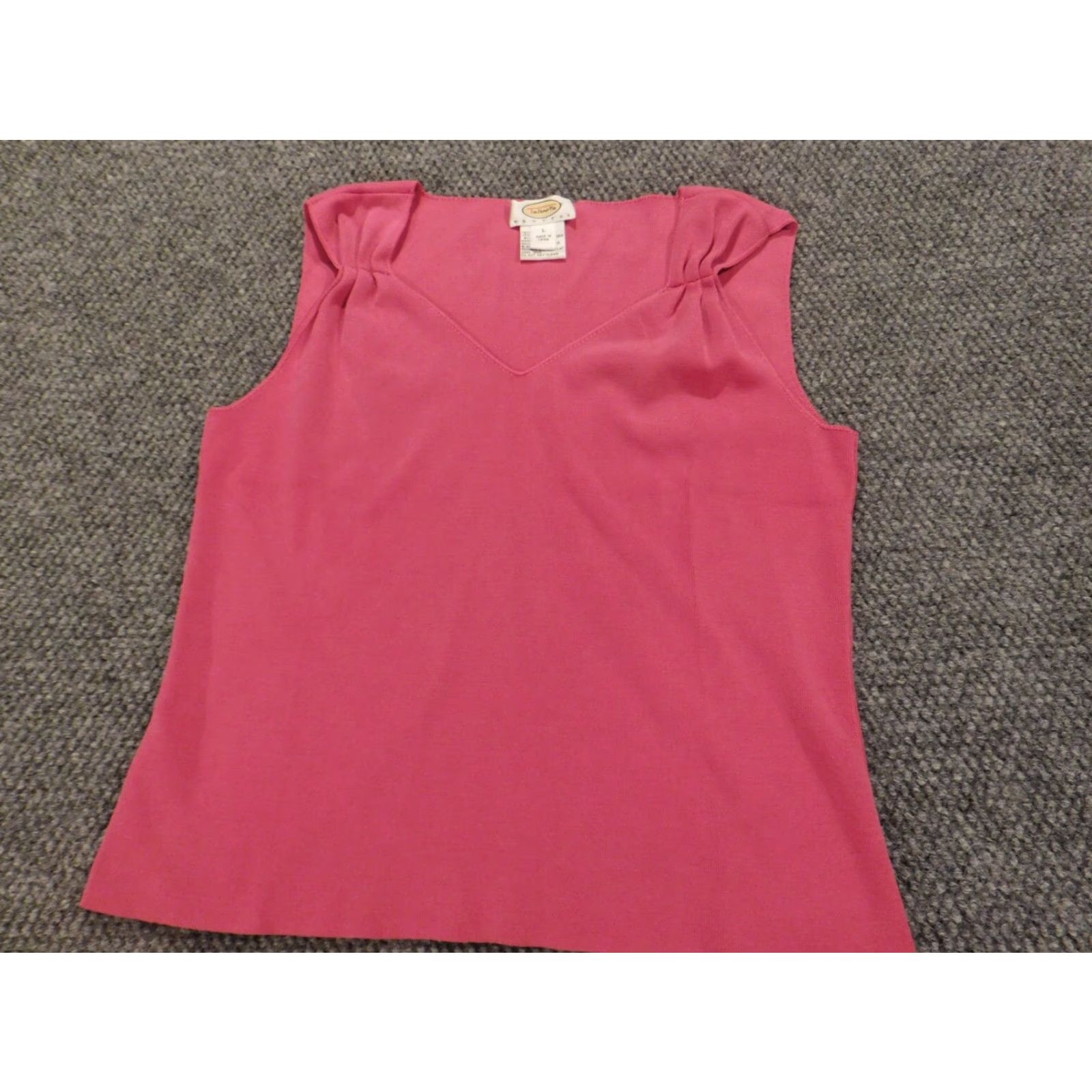 Talbots Talbots Blouse Sleeveless Pink Pullover Stretch Petites Womens Large Size L / US 10 / IT 46 - 2 Thumbnail