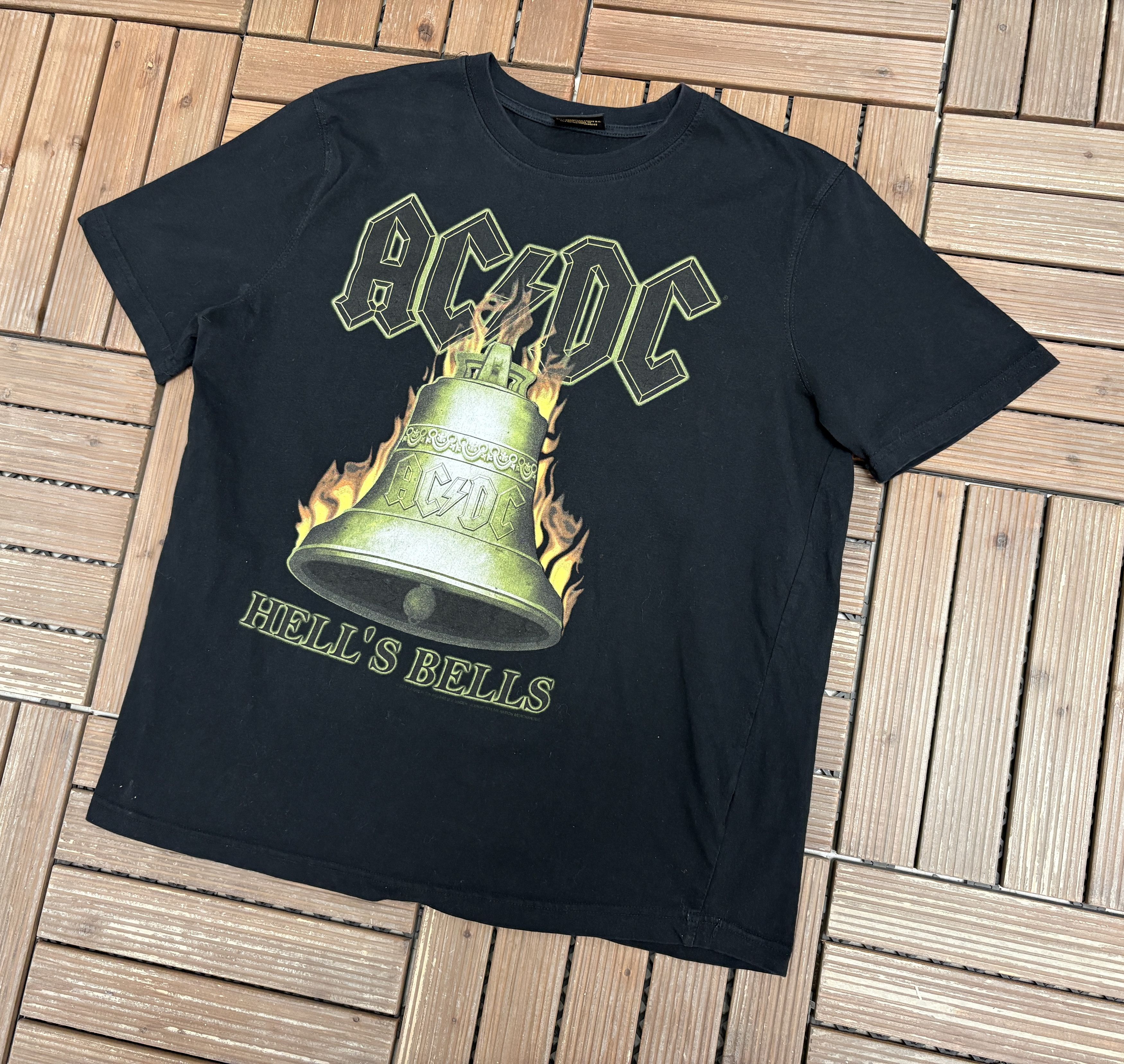 Vintage AC/DC Hell's Bells Vintage Black T-Shirt Tee Size US L / EU 52-54 / 3 - 3 Thumbnail