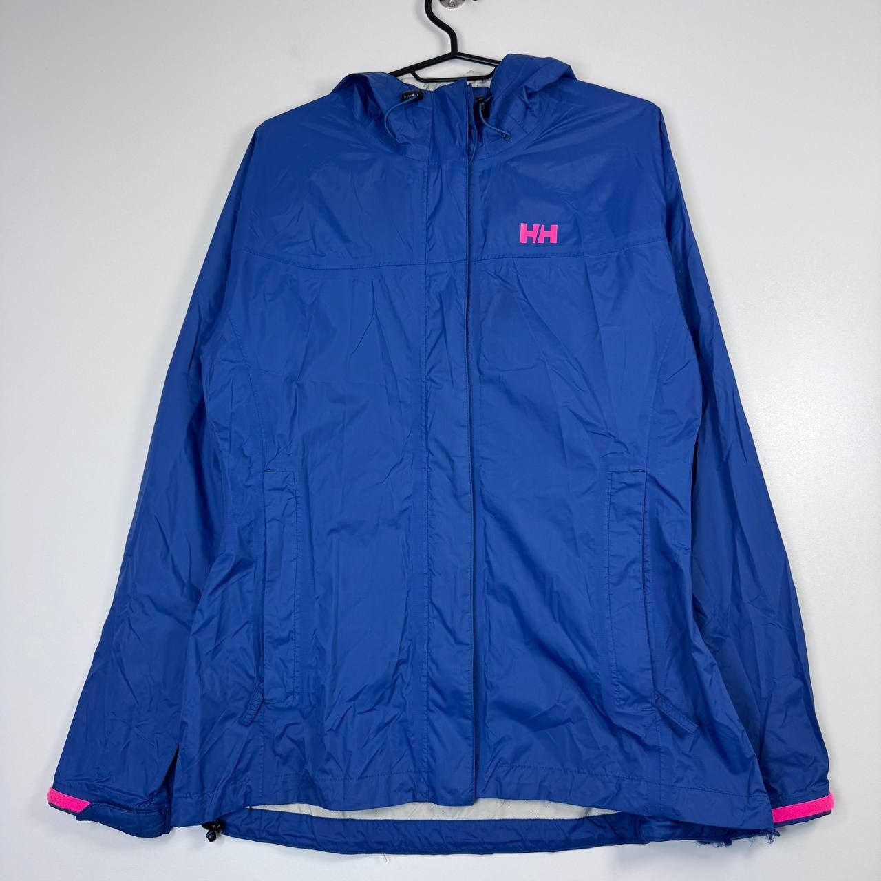 Helly Hansen Helly Hansen Waterproof Jacket Blue Hooded HH Womens Size L Size L / US 10 / IT 46 - 1 Thumbnail