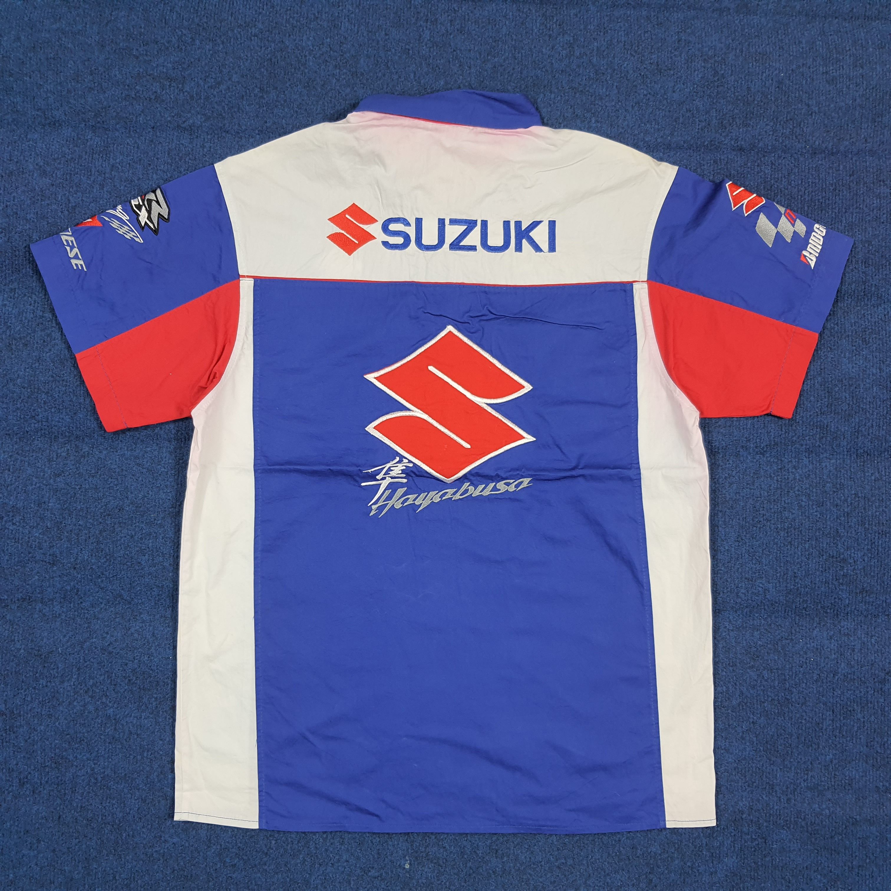 Japanese Brand Vintage Suzuki Hayabusa MotoGP Racing Work Shirt C294N67 Size US S / EU 44-46 / 1 - 7 Thumbnail