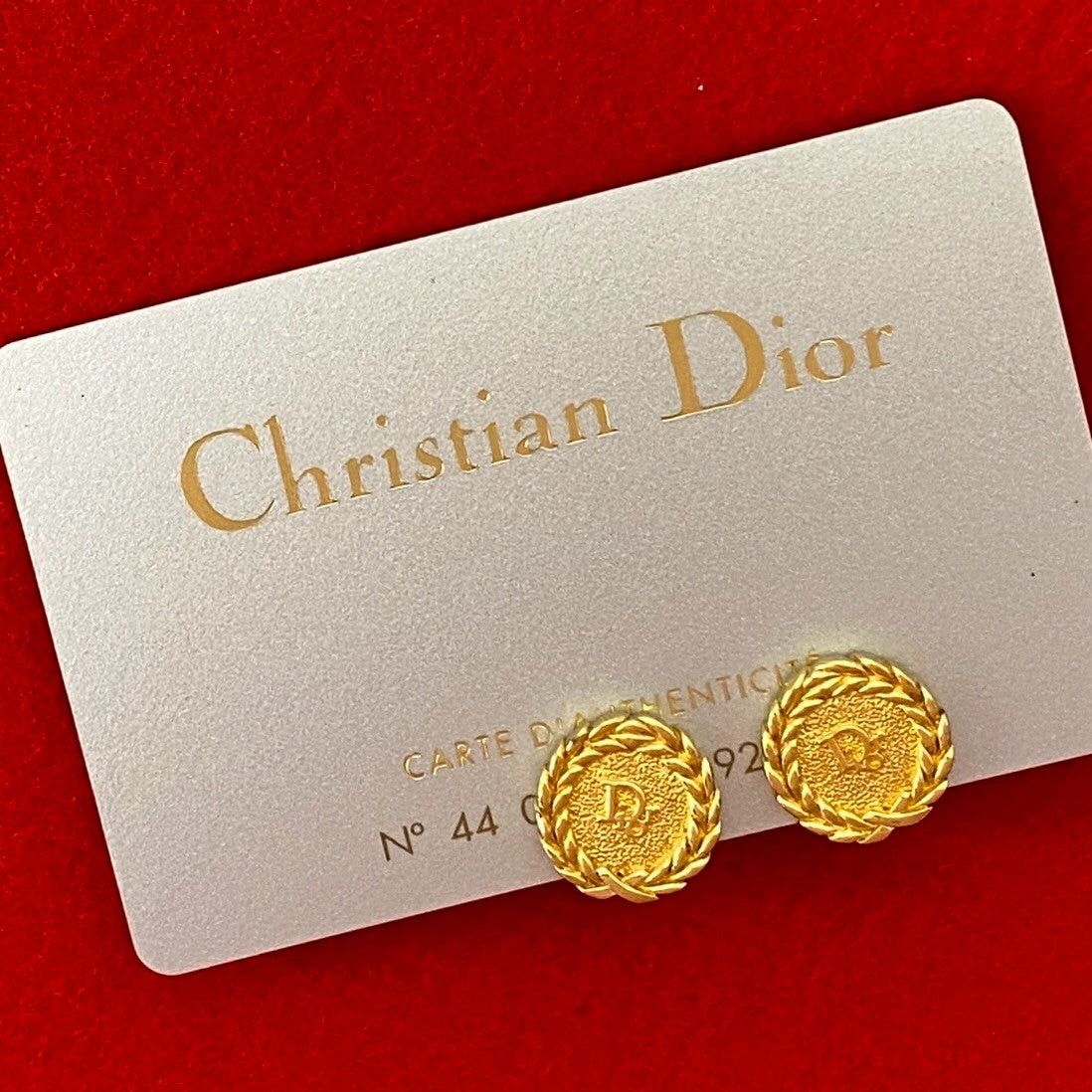Dior Dior Earrings Gold Plated Size ONE SIZE - 1 Thumbnail