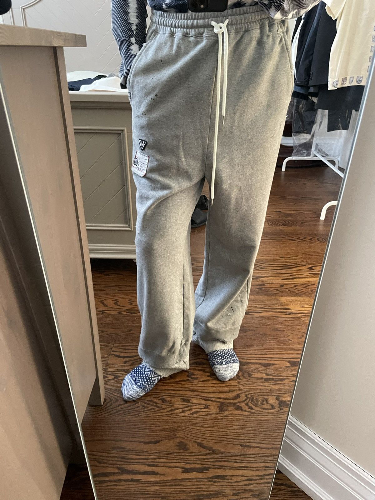 Maison MIHARA YASUHIRO Mihara Yasuhiro Grey layered sweatpants Size US 31 - 10 Thumbnail