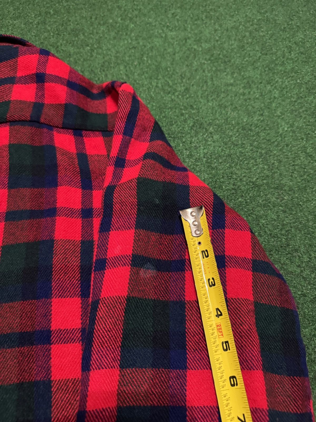 Vintage Vintage Rugged Plaid Flannel Virgin Acrylic Soft L Shirt Size US L / EU 52-54 / 3 - 9 Thumbnail