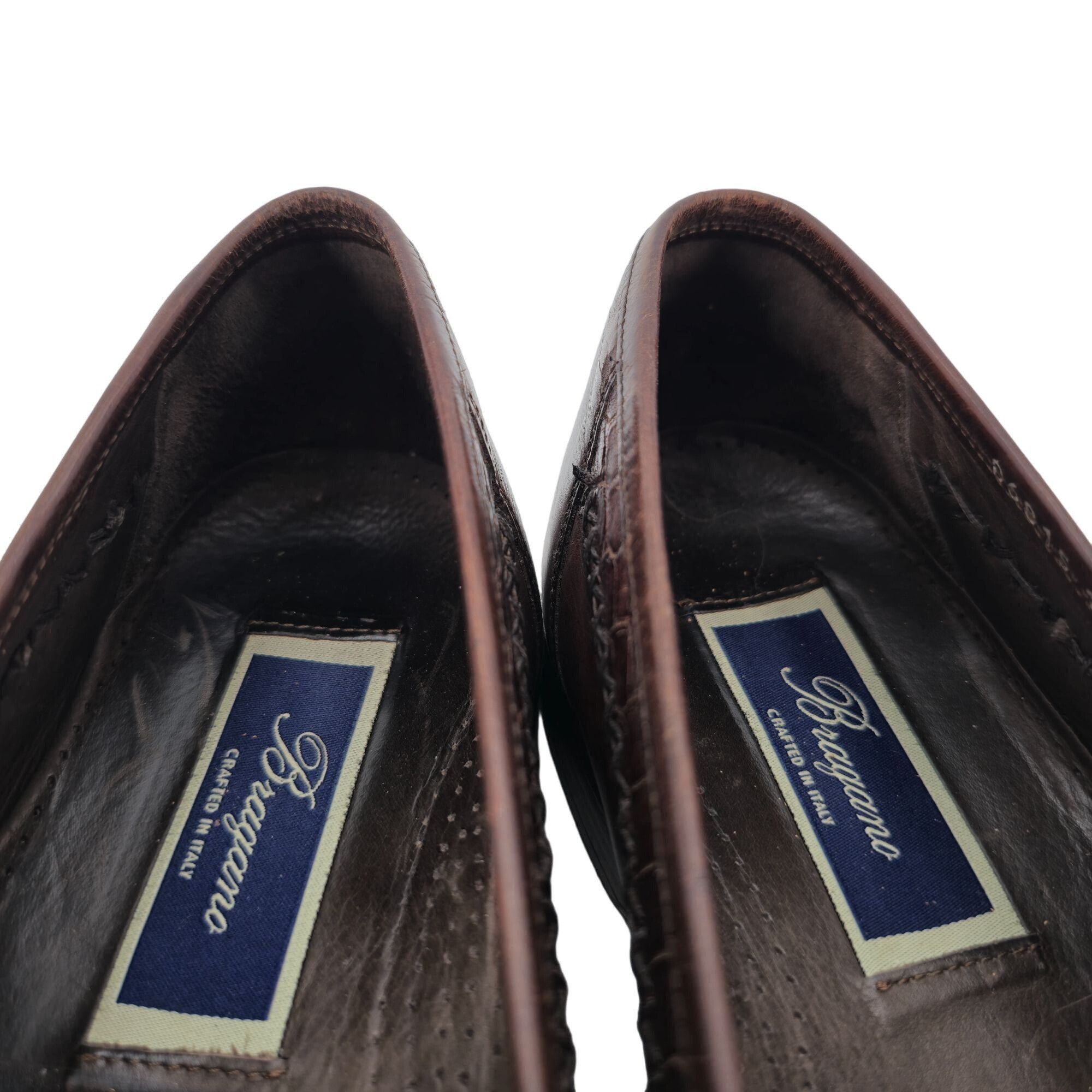 Bragano × Cole Haan Vintage Bragano Cole Haan Alligator Crocodile Caiman Italy Size US 10.5 / EU 43-44 - 6 Thumbnail