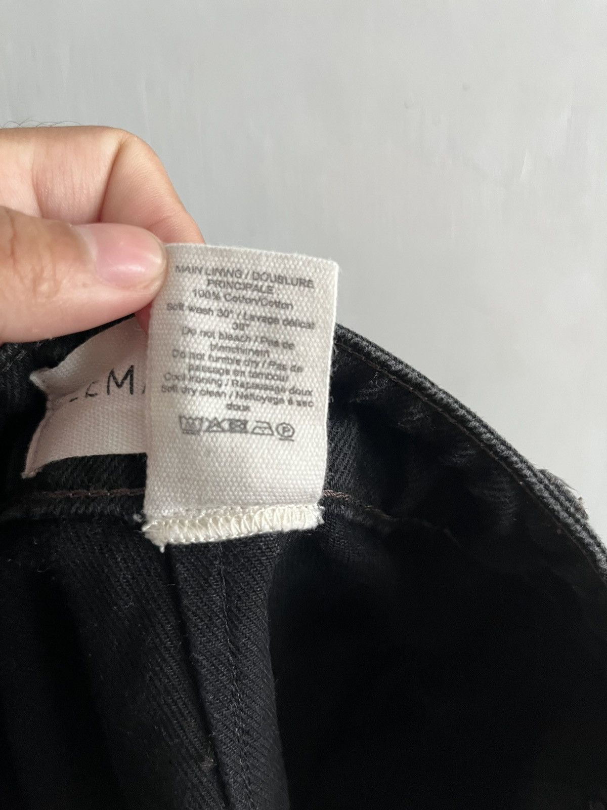 Lemaire LEMAIRE High Waisted Curved Pants - Black Size 24" / US 00 / IT 34 - 10 Thumbnail