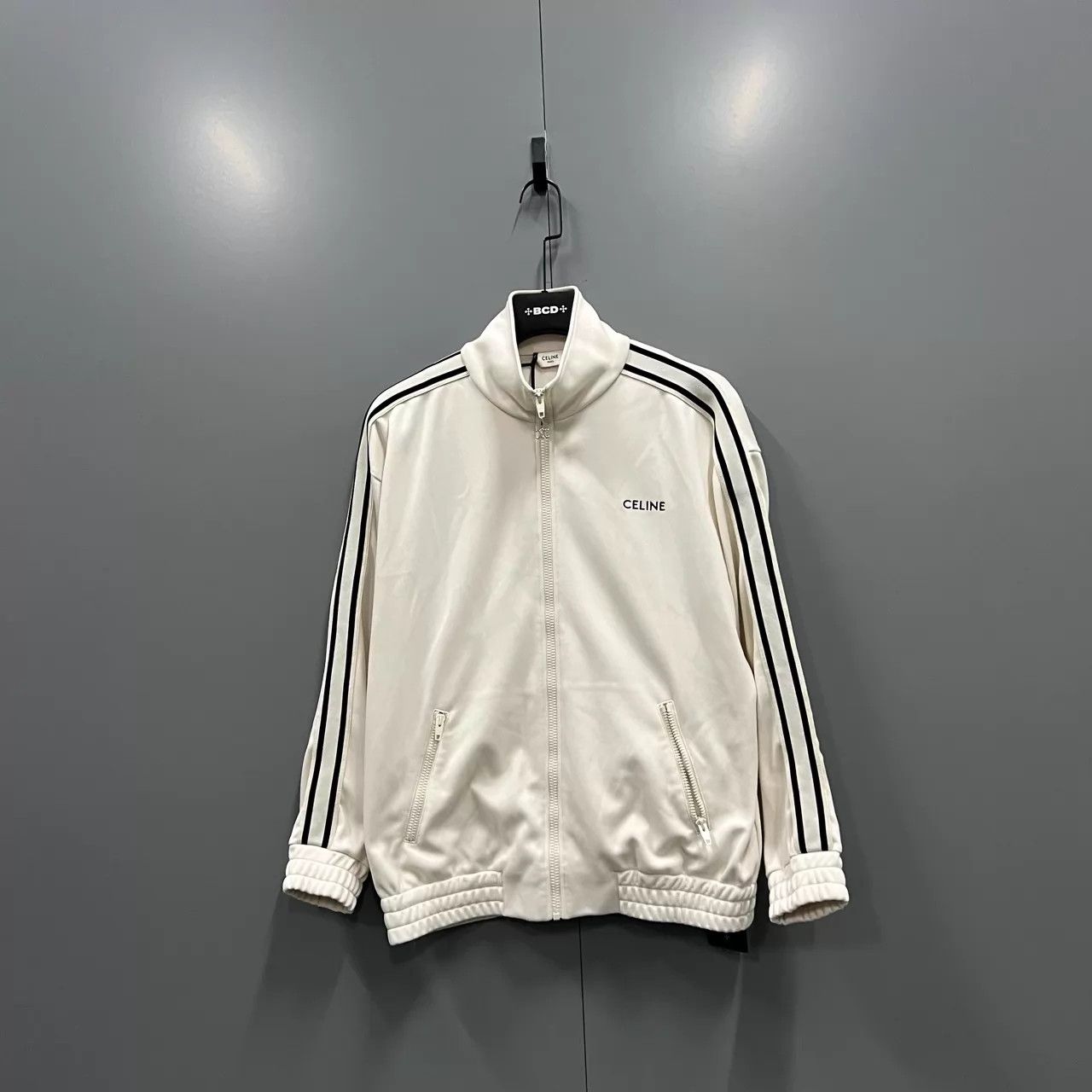 Celine Celine Side Stripe Logo Zipped Jacket XS Size XS / US 0-2 / IT 36-38 - 2 Thumbnail