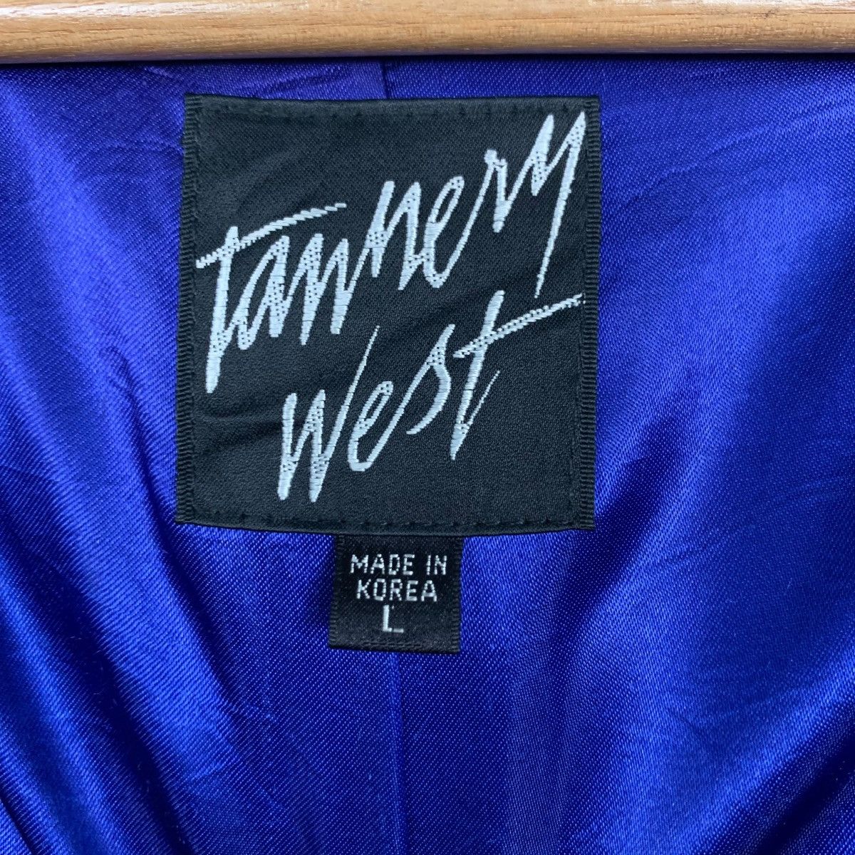 Japanese Brand TAMNERY WEST Hooded Blue Suede Leather Jacket #2437-C109 Size US L / EU 52-54 / 3 - 16 Thumbnail
