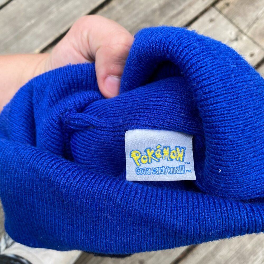Pokemon × Vintage Vintage 1999 Pokemon Beanie Hat Nintendo Branded Size ONE SIZE - 4 Thumbnail
