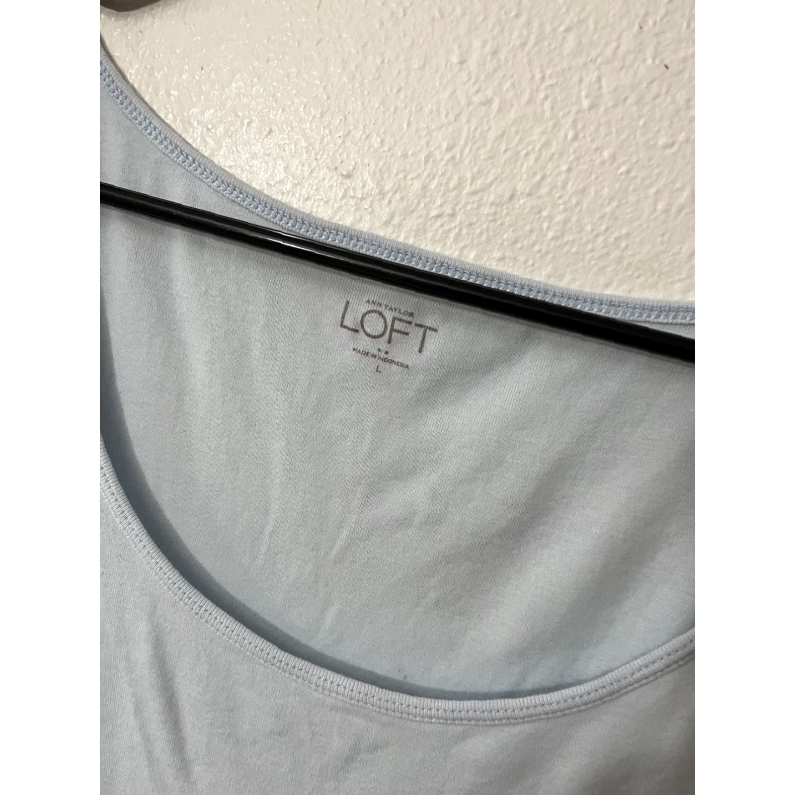 Loft VINTAGE Loft Tank Top Women Large Blue Casual Knit Lightweight Strap Blouse 90s Womens Size L / US 10 / IT 46 - 3 Thumbnail