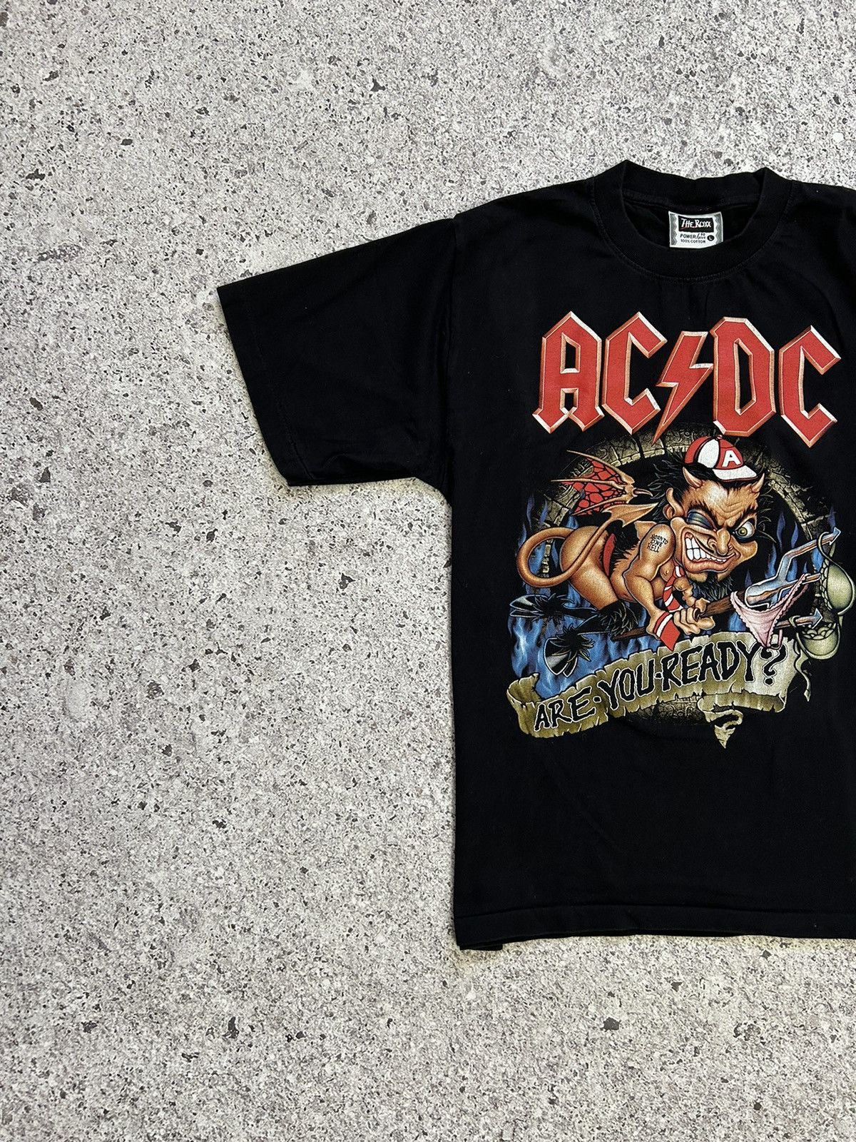 Band Tees × Vintage Vintage 90’s AC/DC Are You Ready Rock Band Retro T-Shirt Y2K Size US L / EU 52-54 / 3 - 4 Thumbnail