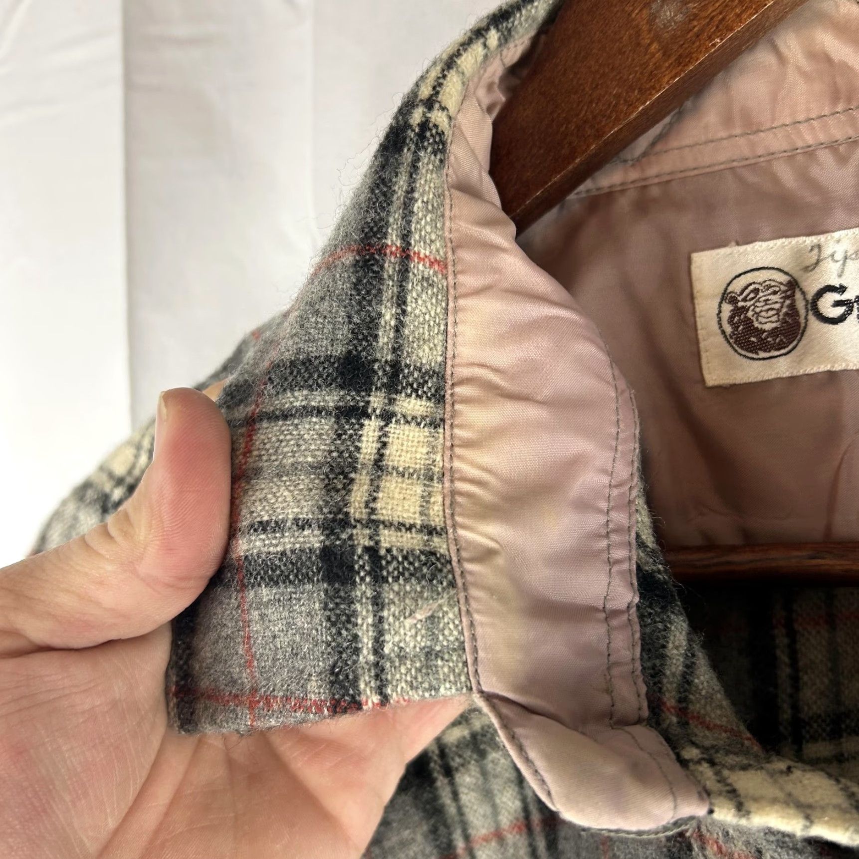Vintage VINTAGE Grizzly Shirt Mens XL Gray Plaid Wool Flannel Lined Made Korea 80s Size US XL / EU 56 / 4 - 5 Thumbnail