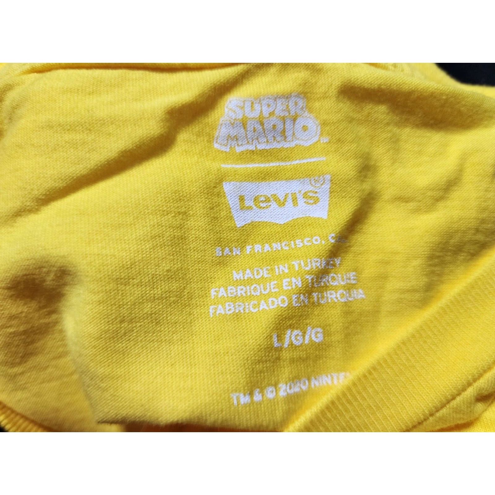 Levi's Levi's Super Mario Yoshi Graphic Yellow Short Sleeve T Shirt Double Sided Mens Large Nintendo Size US L / EU 52-54 / 3 - 5 Thumbnail
