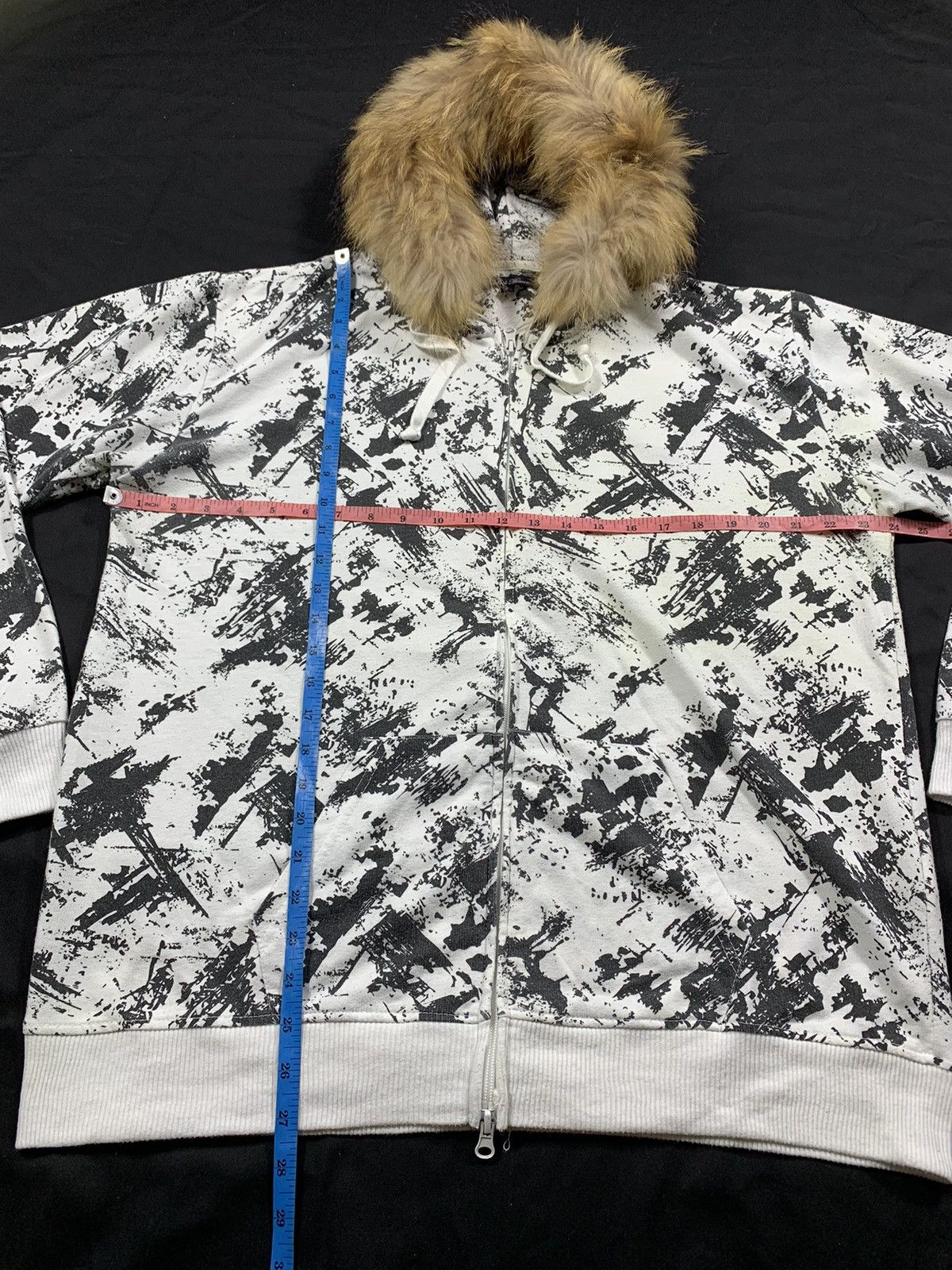 If Six Was Nine JAPANESE LOCK HEAVEN ABSTRAK LGB STYLE FUR ZIP HOODIE Size US XL / EU 56 / 4 - 7 Thumbnail